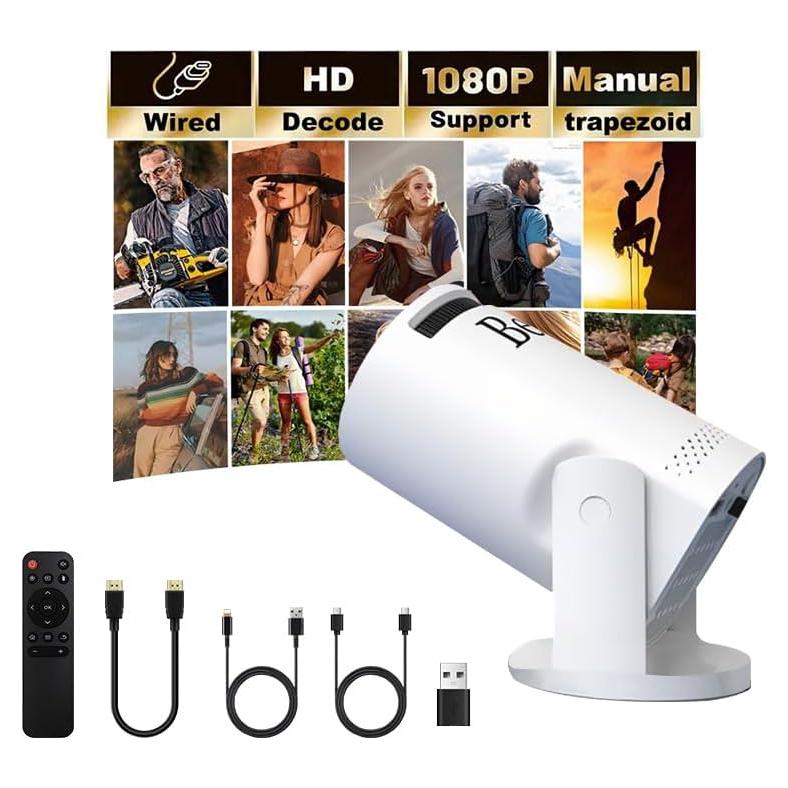 Proyector Mini Geylnxng Q5 1080P 180° Rotación 17-130"