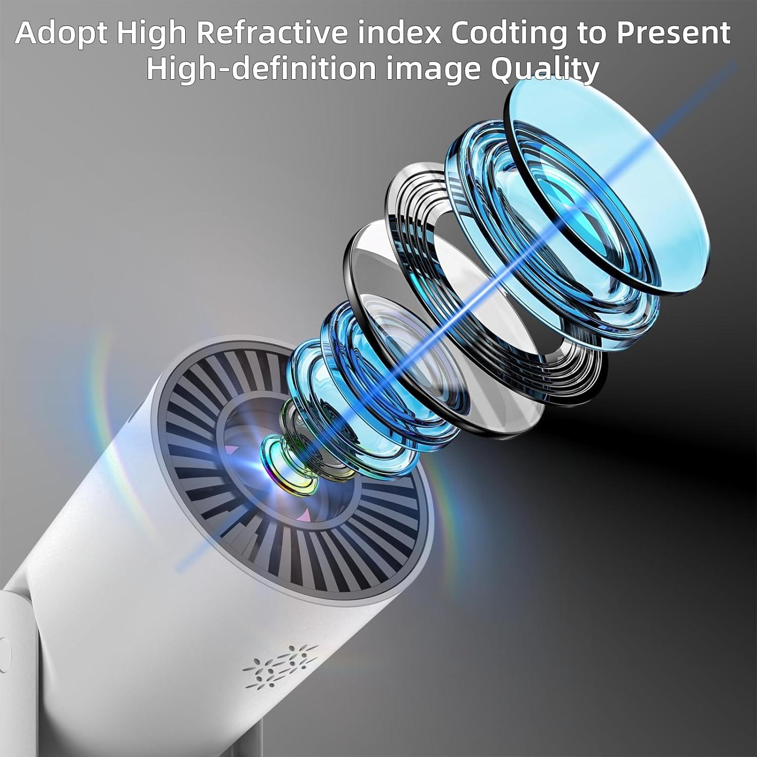 Proyector Mini Geylnxng Q5 1080P 180° Rotación 17-130"