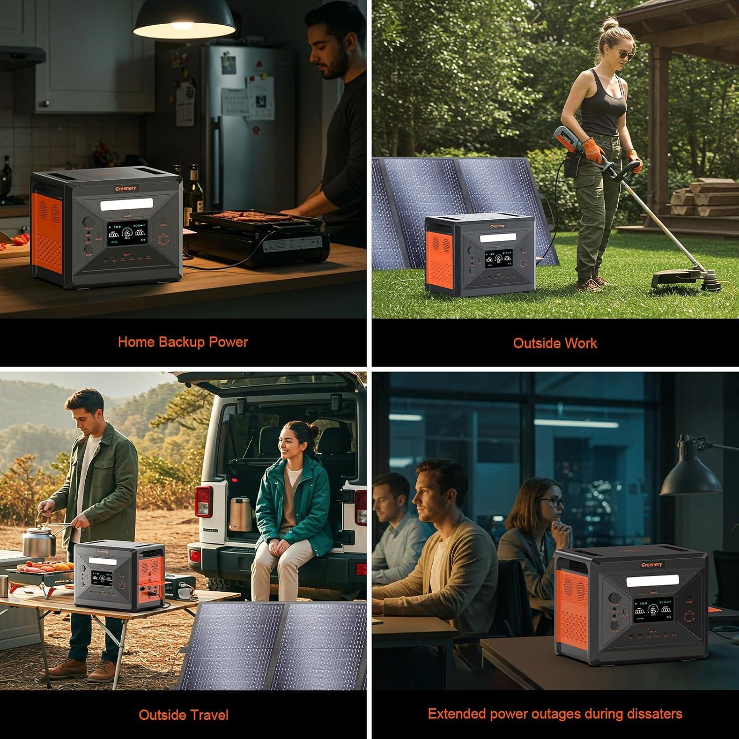 Estación de Energía Solar Greenery Q2501 Pro 2500W 2304Wh