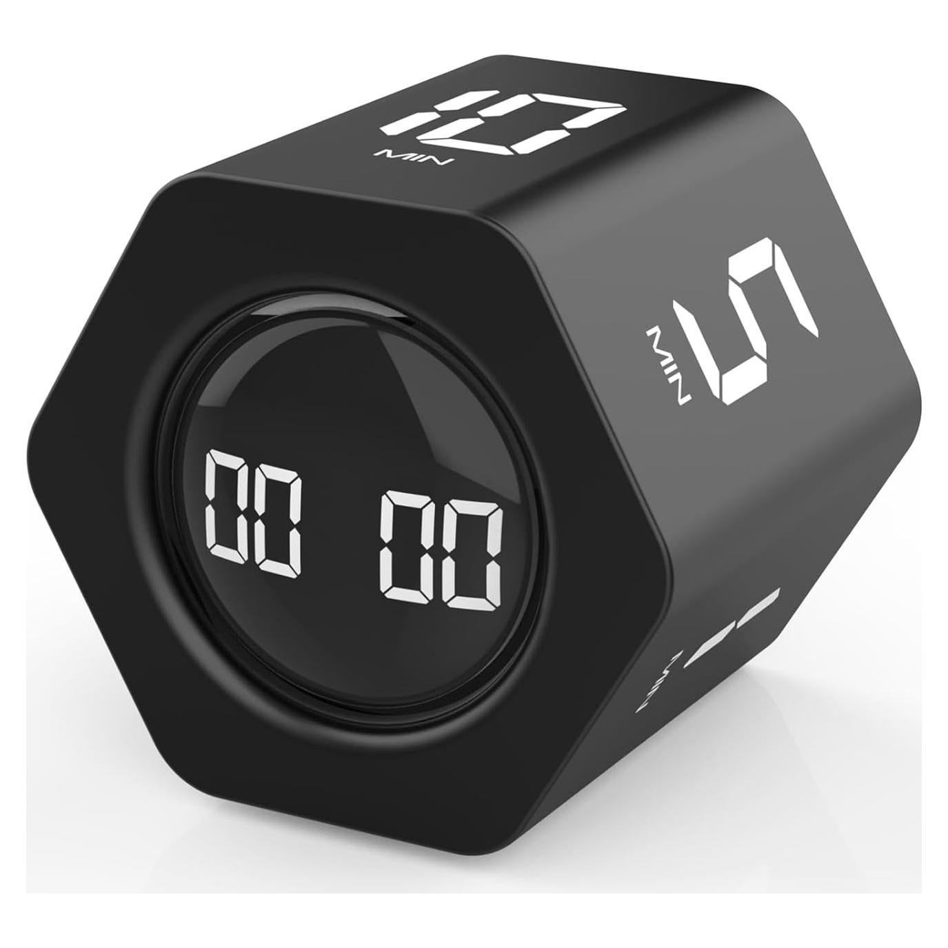 Temporizador Cubo Rotatorio SULVGO F6 Negro 3 Modos 5-50min