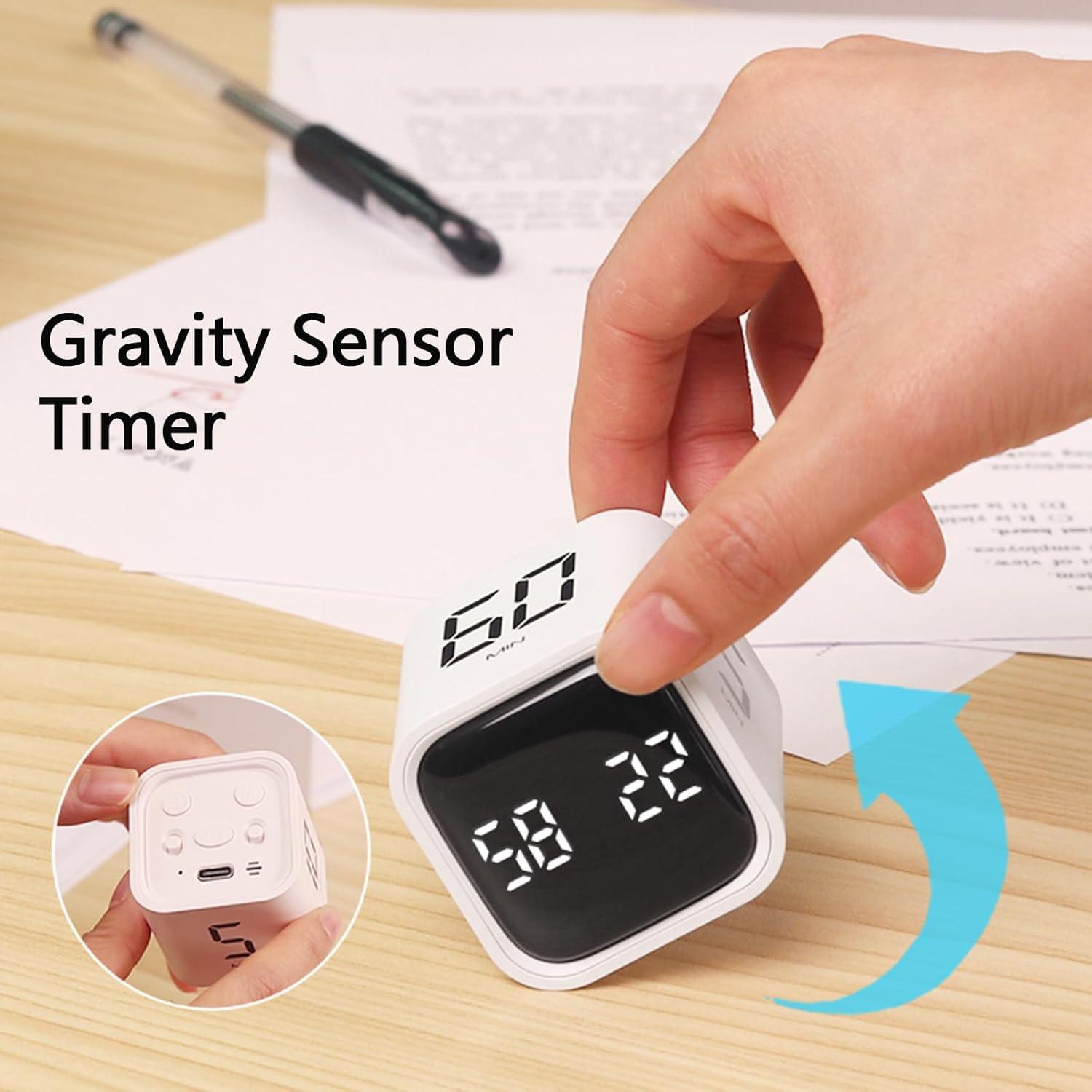 Temporizador Cubo Rotatorio SULVGO F6 Negro 3 Modos 5-50min