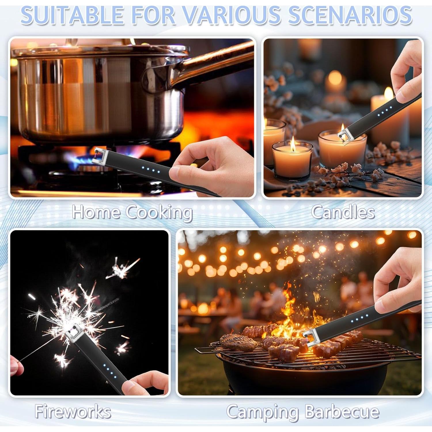 Encendedor Eléctrico a Prueba de Viento Koulate 20cm Negro