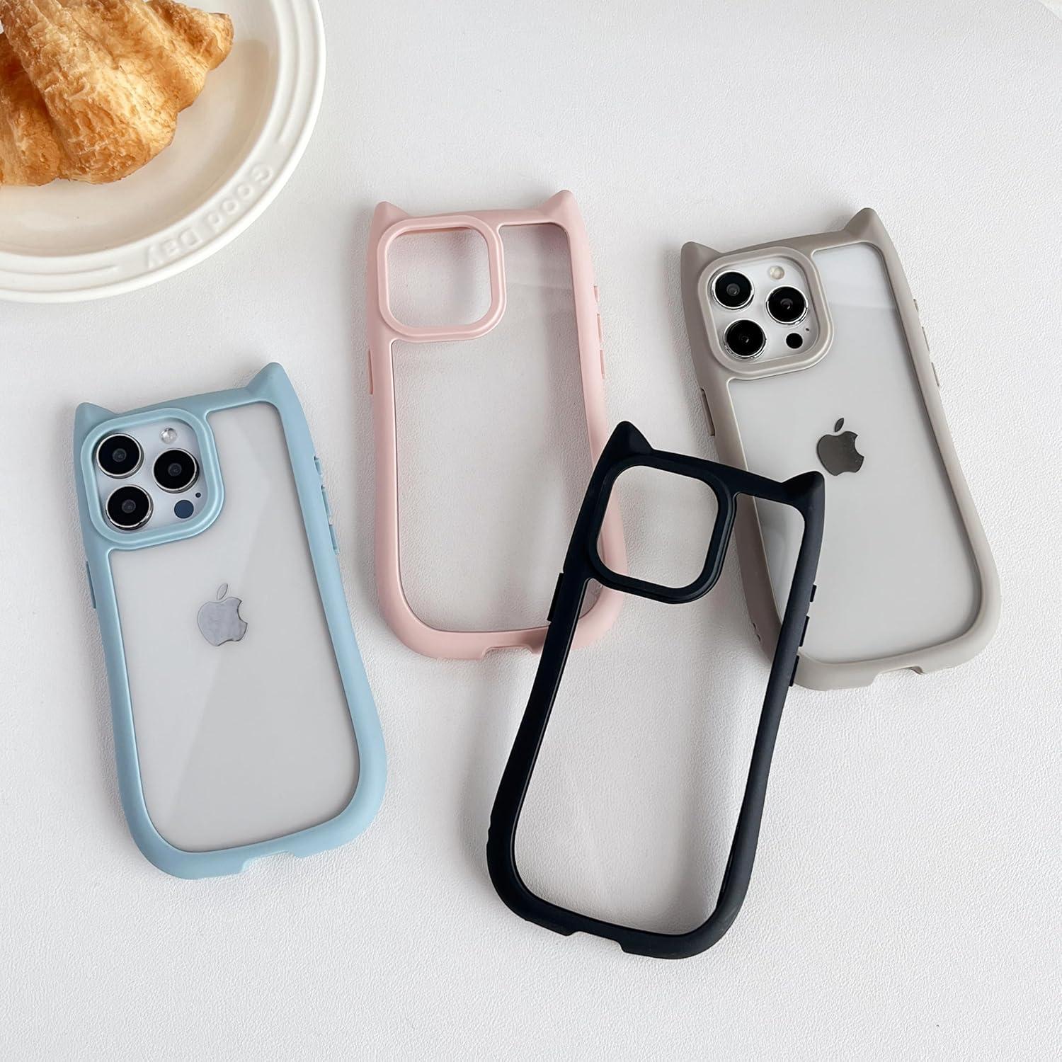 Funda protectora para iPhone 11 FLIRACON con orejas de gato