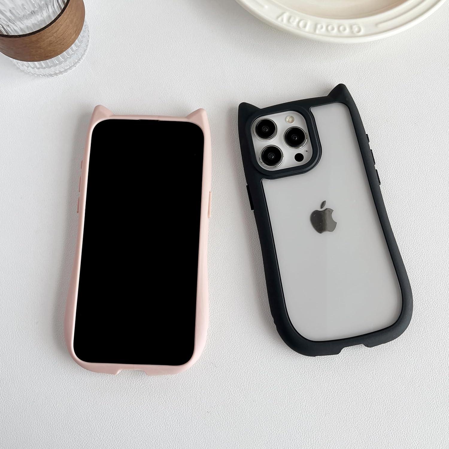 Funda protectora para iPhone 11 FLIRACON con orejas de gato