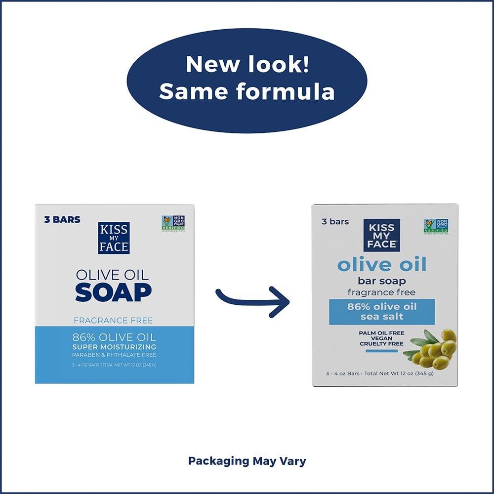 Jabón de Barra Kiss My Face Aceite de Oliva 6x113g