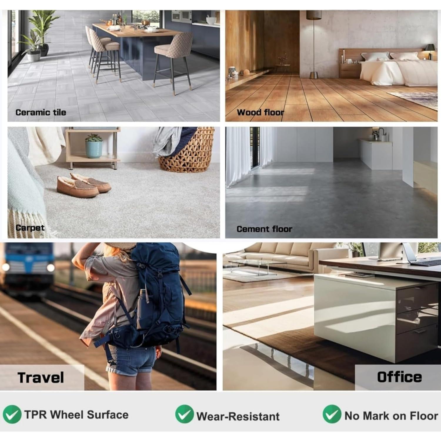 Rueda Abdominal Boinesnaw con Almohadilla y Mangos Antideslizantes