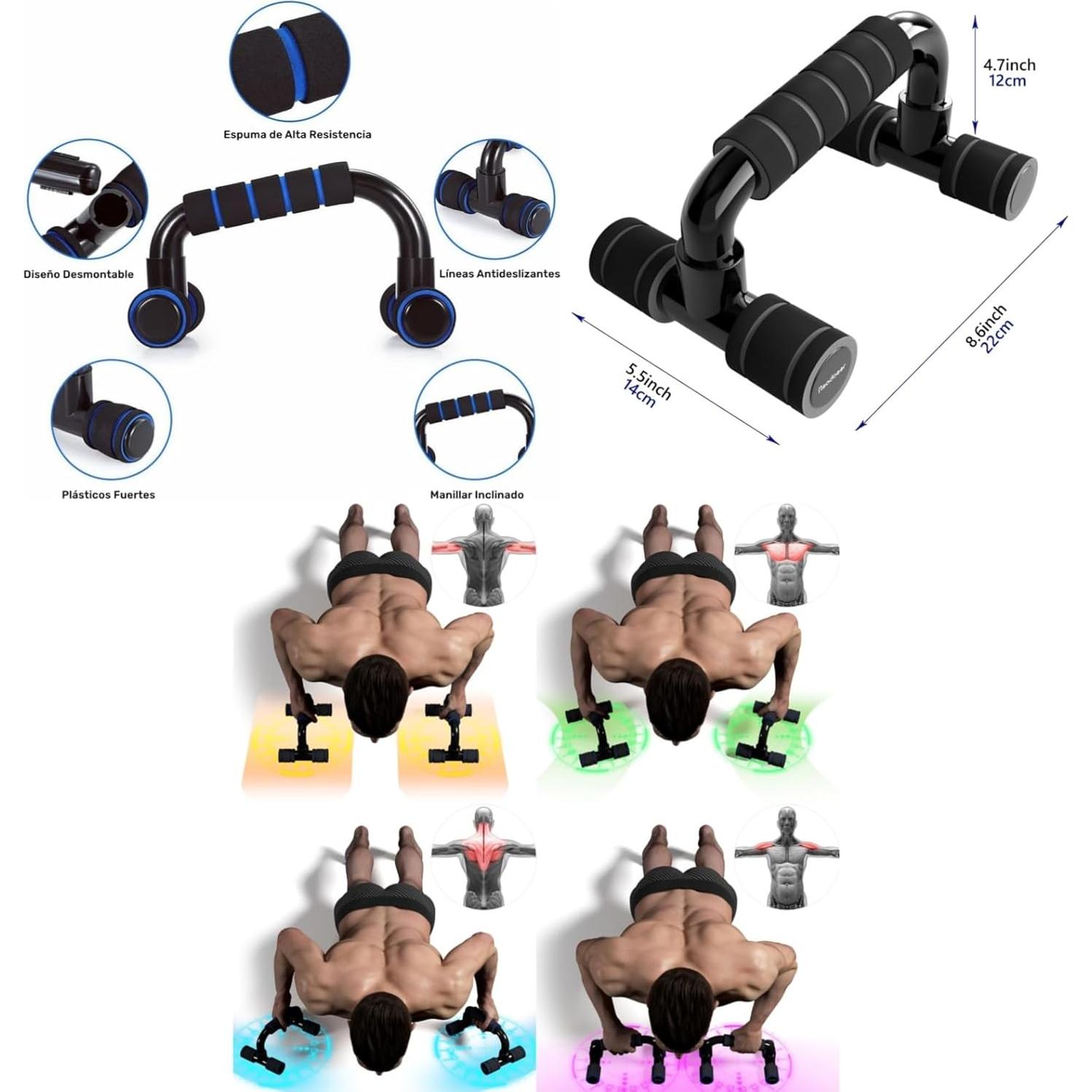 Rueda Abdominal Boinesnaw con Almohadilla y Mangos Antideslizantes