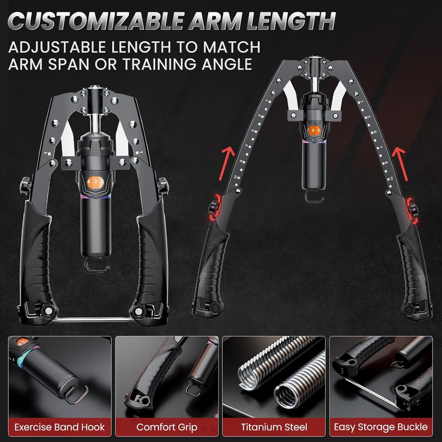 Entrenador de brazos WAKISA WA-YYBLQ 3 en 1 Hidráulico 10-200kg