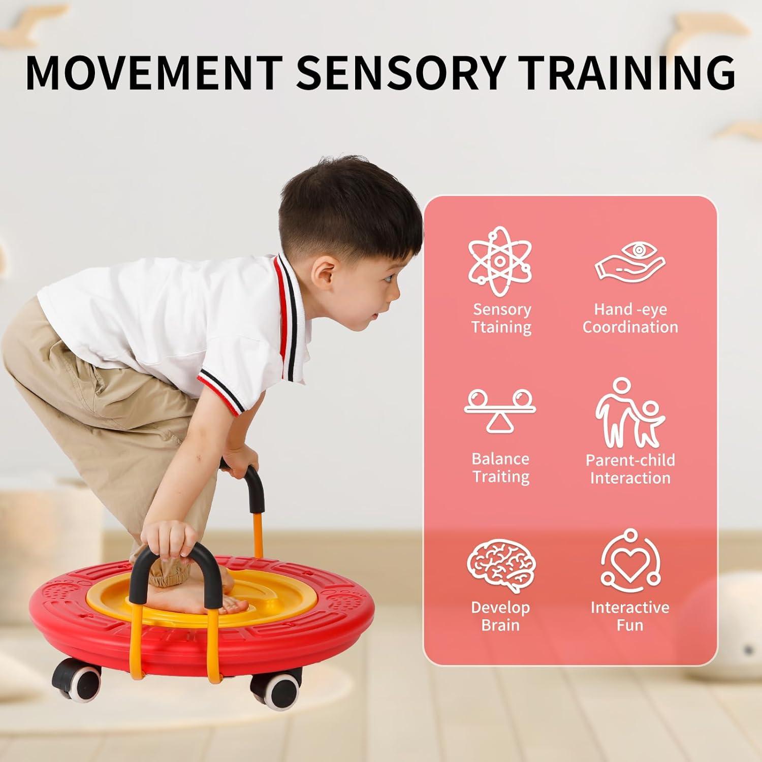 Tablero de Equilibrio 3-en-1 LLYJJKUWL para Niños - 46x46cm