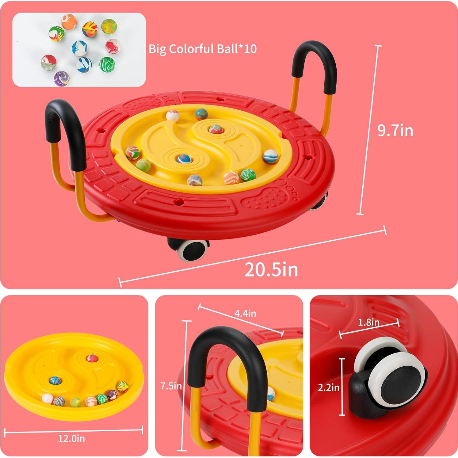 Tablero de Equilibrio 3-en-1 LLYJJKUWL para Niños - 46x46cm