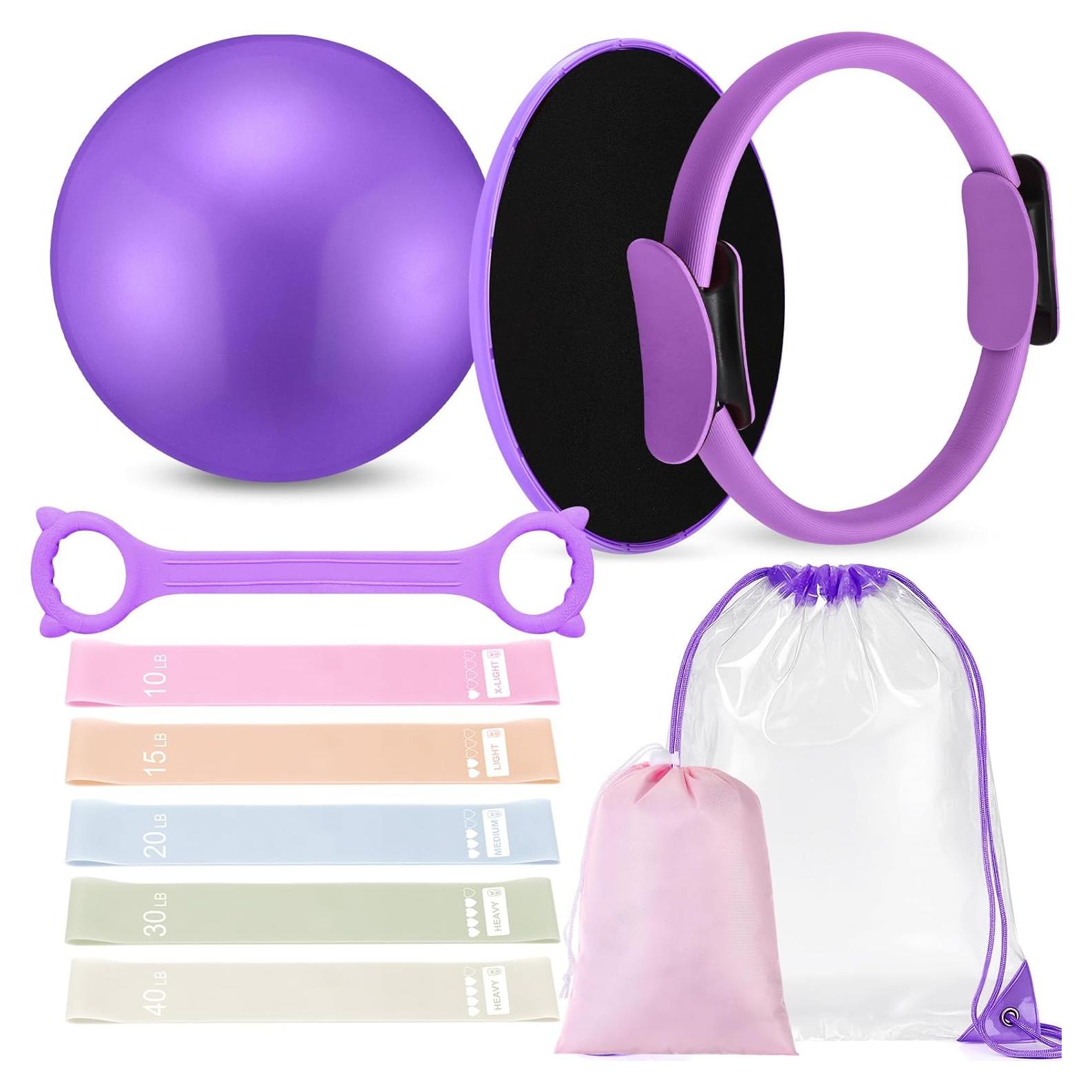 Kit de Pilates Silipull para Mujeres - Anillo y Pelota 35.56cm
