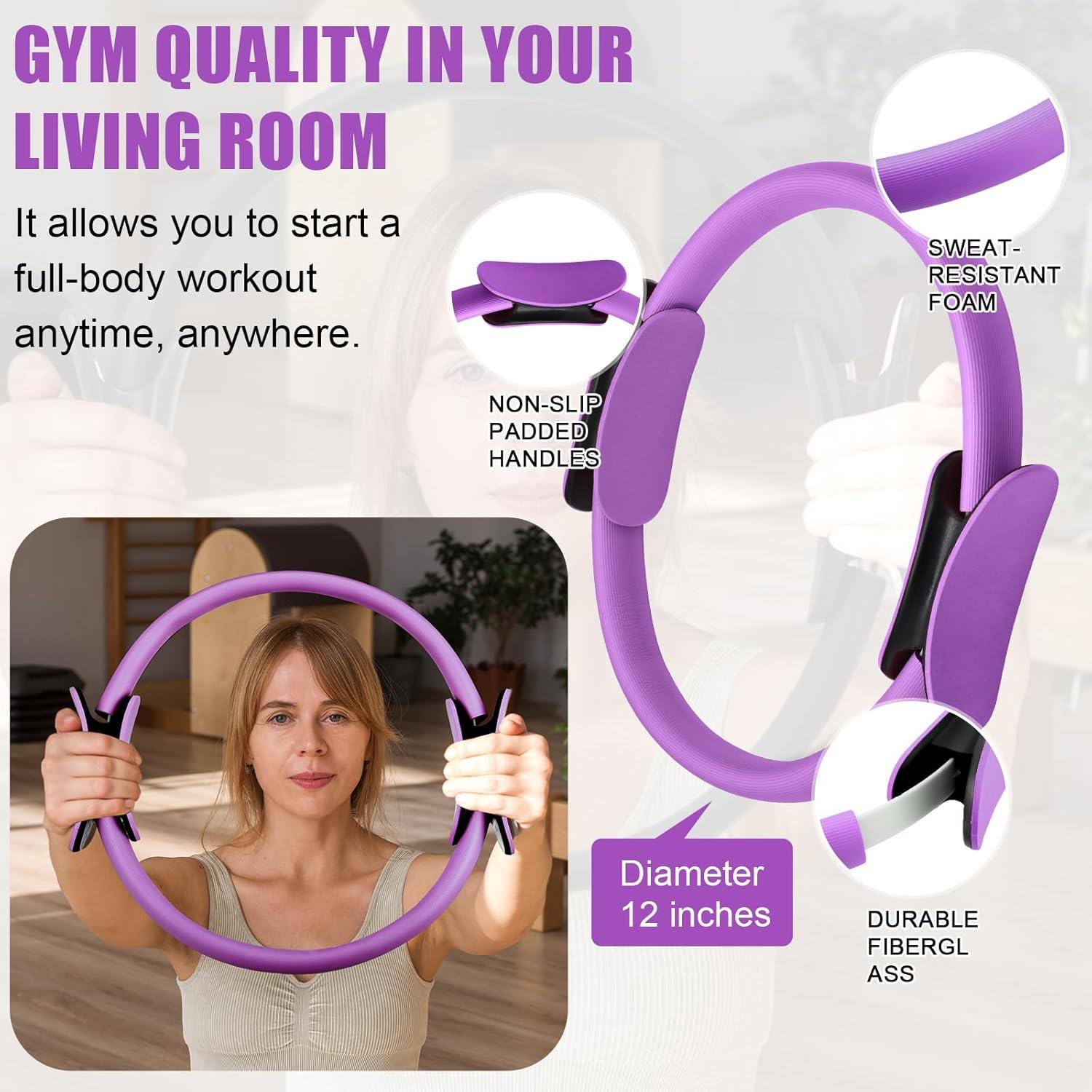 Kit de Pilates Silipull para Mujeres - Anillo y Pelota 35.56cm