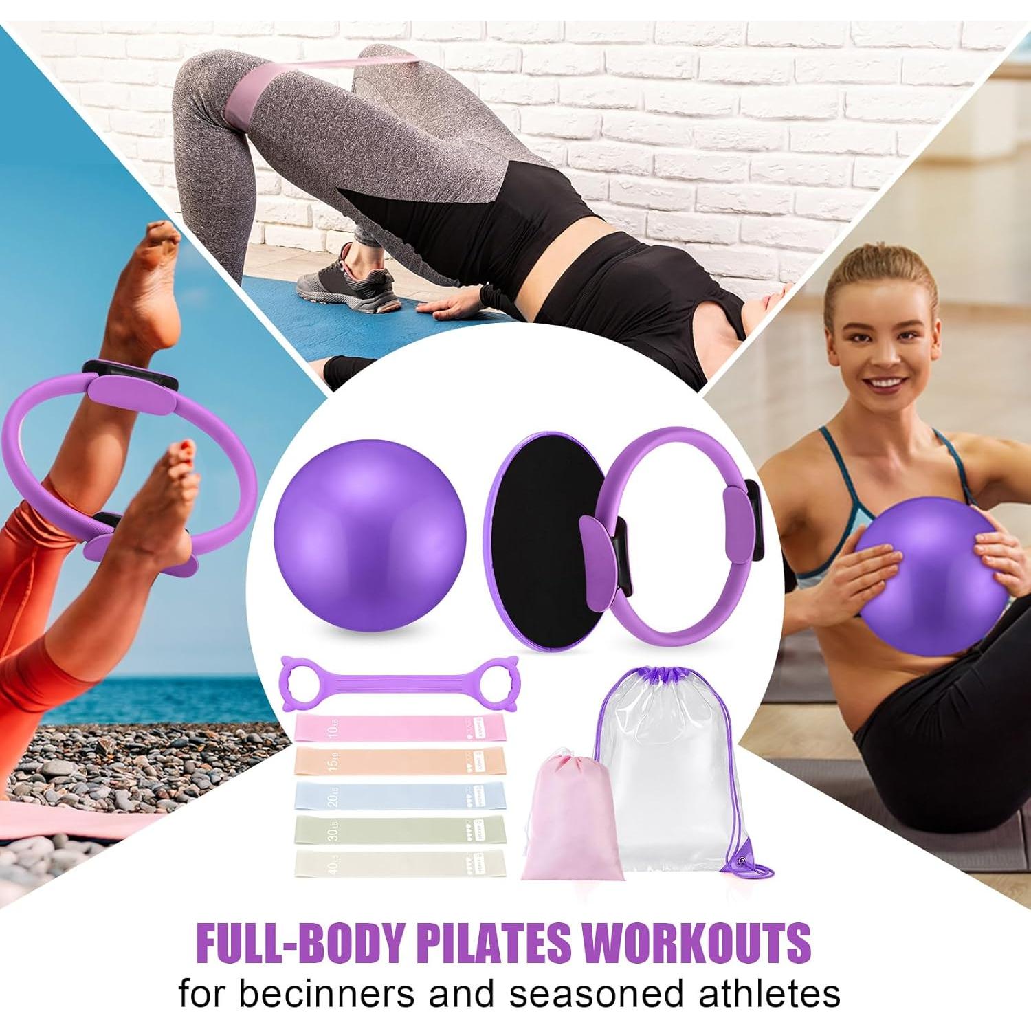 Kit de Pilates Silipull para Mujeres - Anillo y Pelota 35.56cm