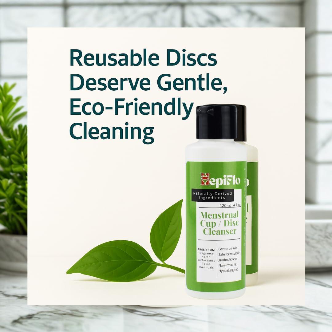 Gel Limpiador Menstrual HepiFlo 120ml - Natural y Hipoalergénico