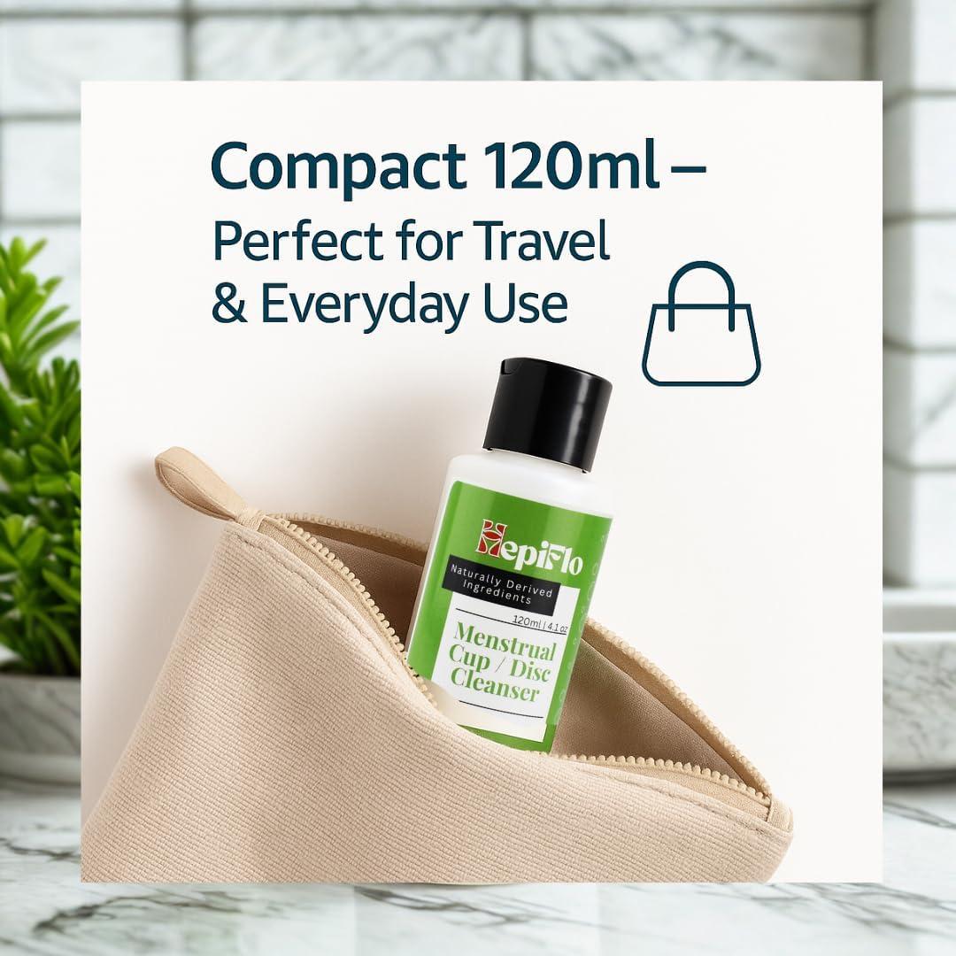 Gel Limpiador Menstrual HepiFlo 120ml - Natural y Hipoalergénico