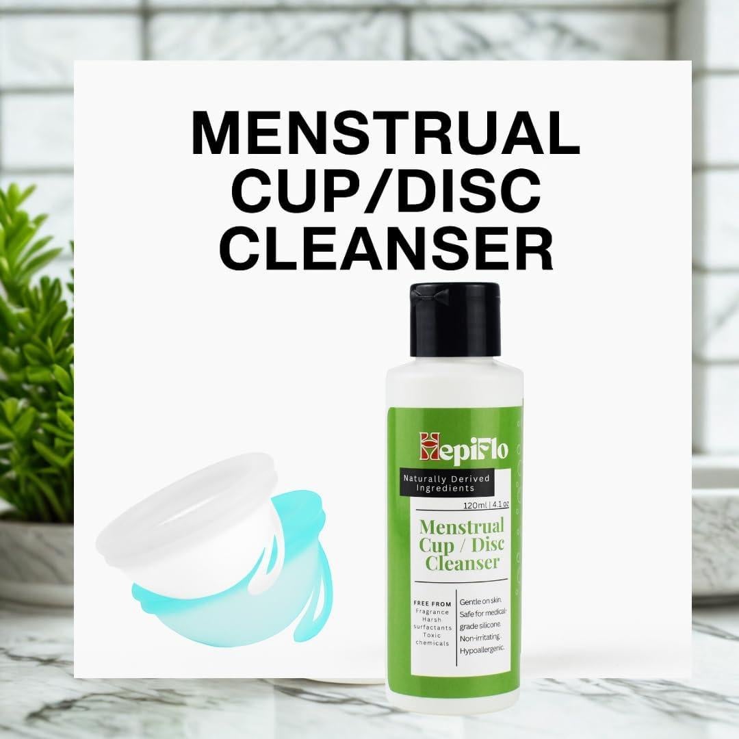Gel Limpiador Menstrual HepiFlo 120ml - Natural y Hipoalergénico