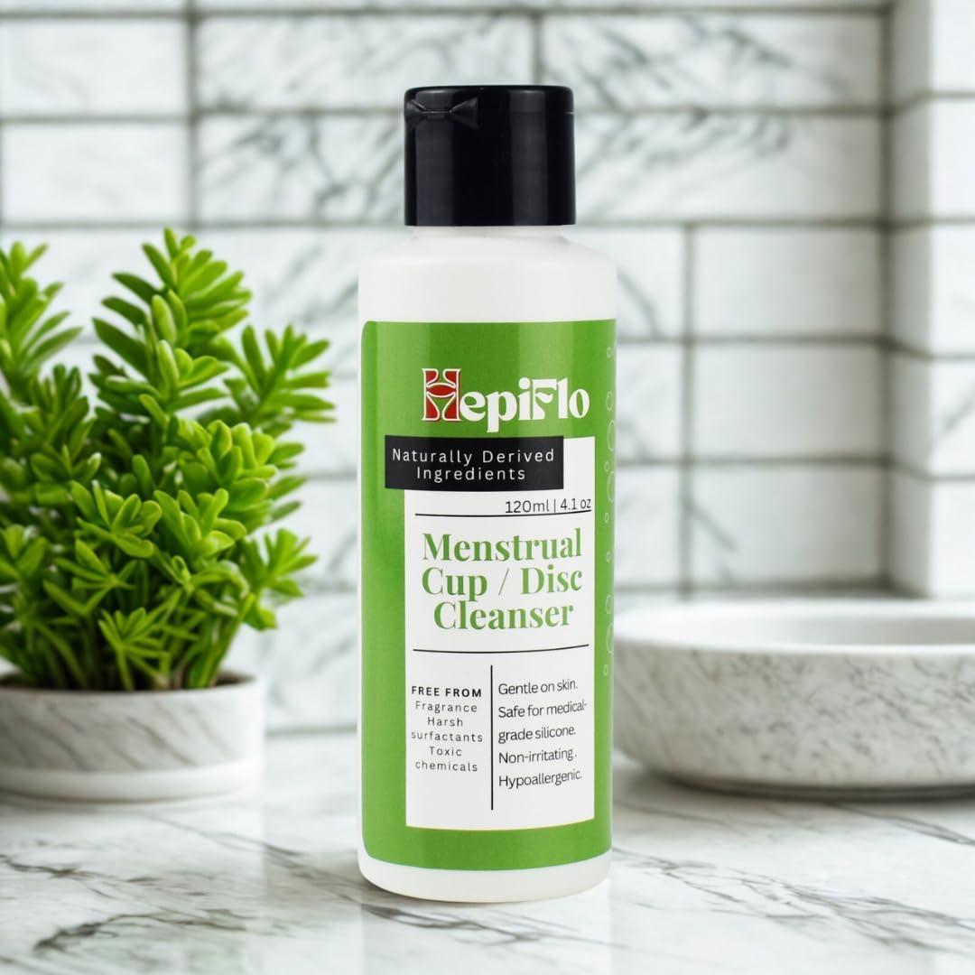 Gel Limpiador Menstrual HepiFlo 120ml - Natural y Hipoalergénico