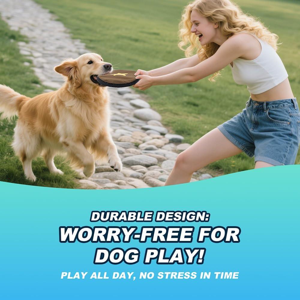 Disco Volador TSPRO para Perros Medianos y Grandes, Nylon Verde 24.1 cm