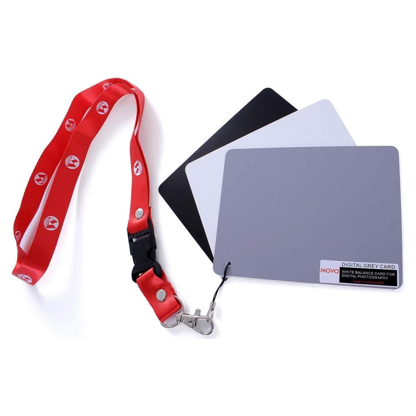 Juego de Tarjetas de Balance de Blancos Movo GC-2 12.7x10.2cm