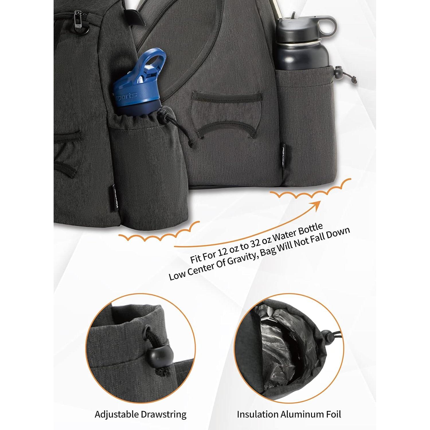 Bolsa de Golf de Disco MYQ MOYAQI con Soporte y Capacidad 8-10 Discos