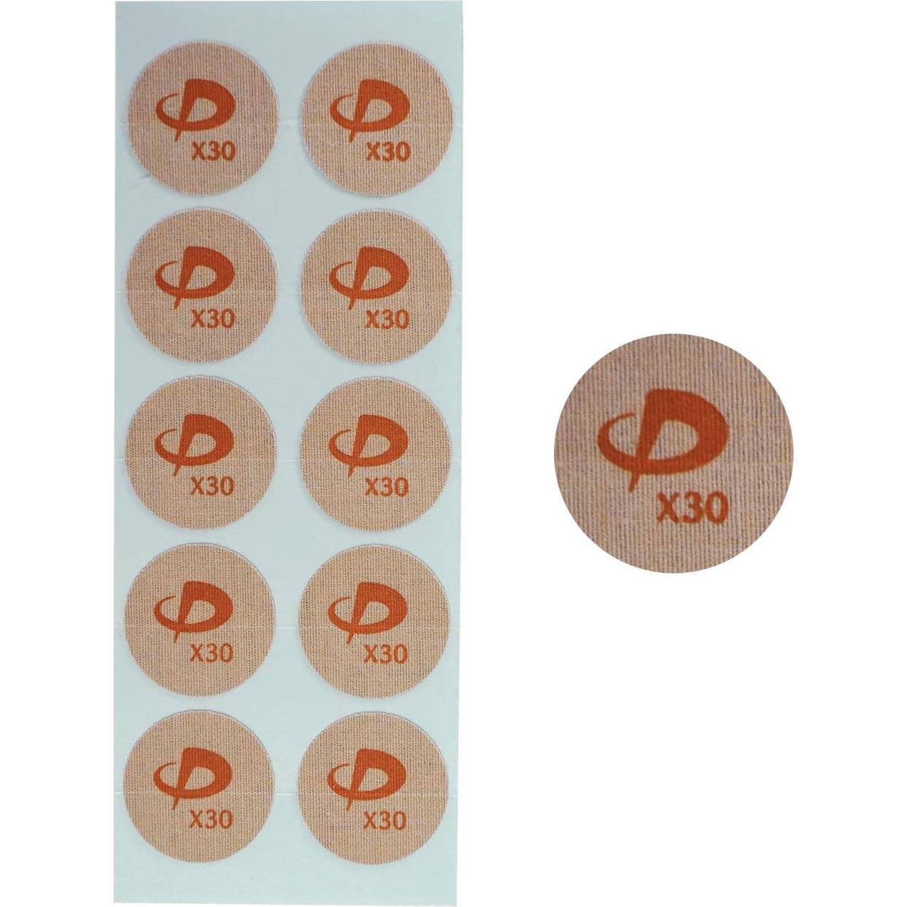 Discos de Cinta de Poder Titanio Phiten X30 - 50 Unidades