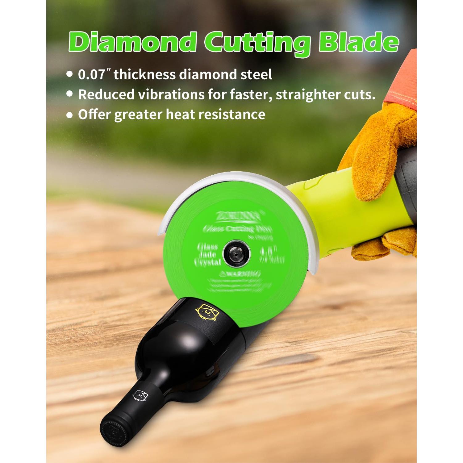 Disco de Corte de Vidrio ZORUNNA 4.5" 3 Piezas Diamante