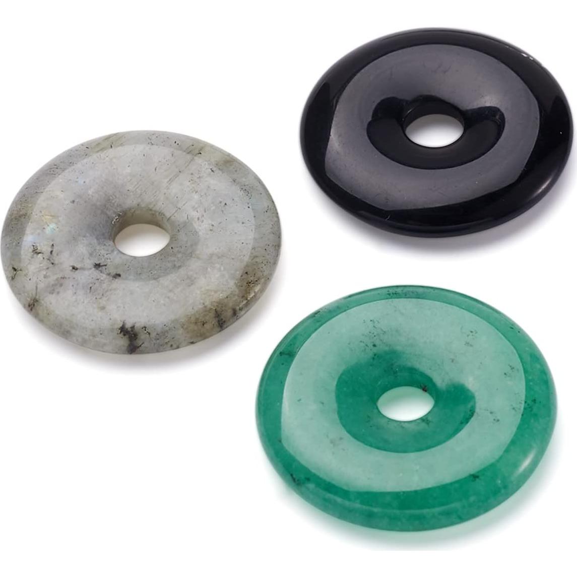 Colgantes de Piedra Natural Fashewelry 5 Pcs 28-30mm