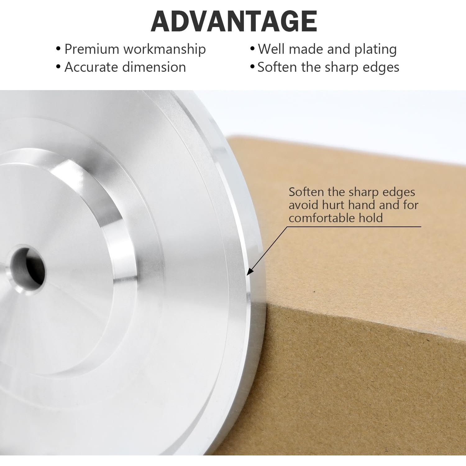 Placa Base de Aluminio 6" (15.24 cm) para Rectificado QZATTCAEN