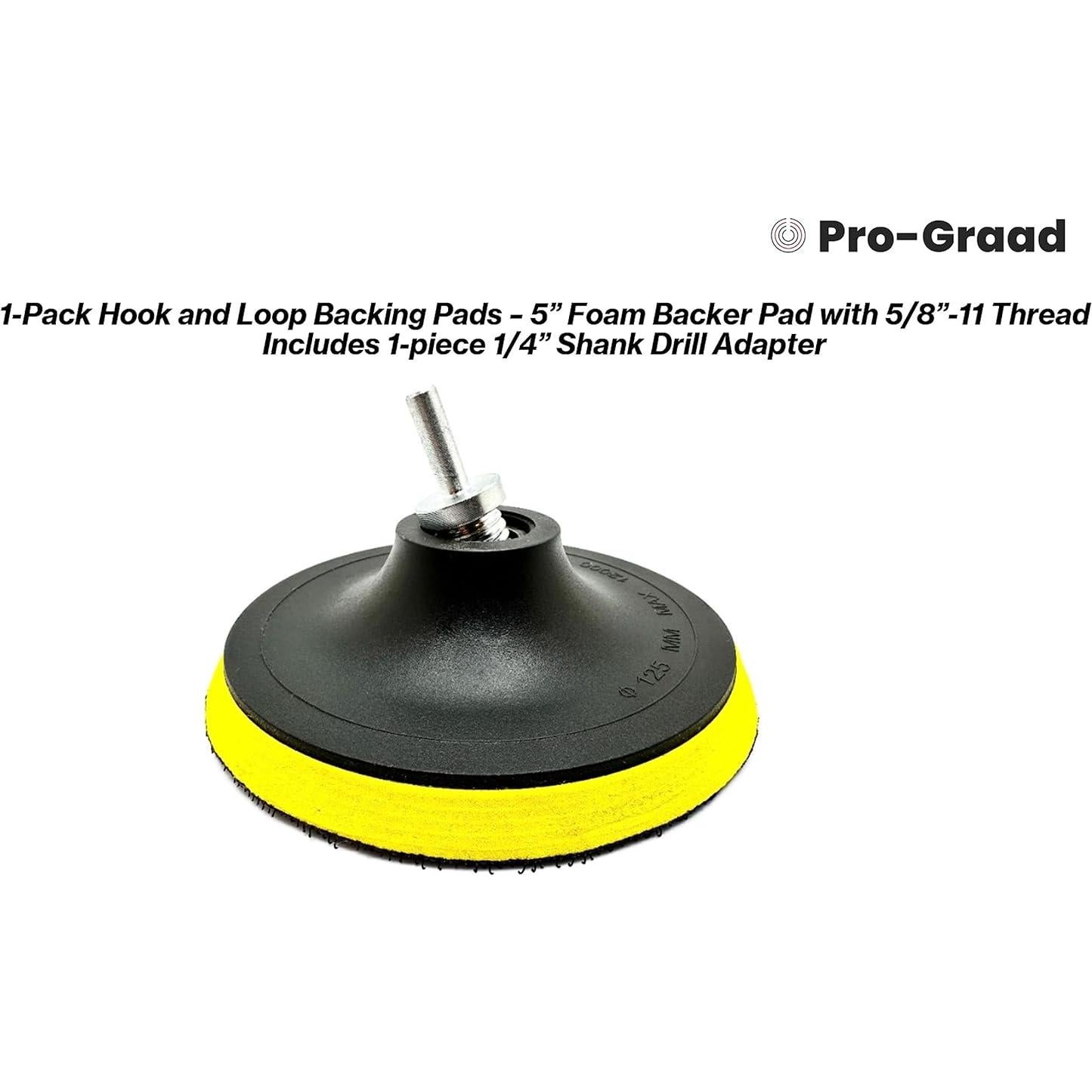 Almohadilla de Respaldo 5" Pro-Graad con Adaptador de Taladro