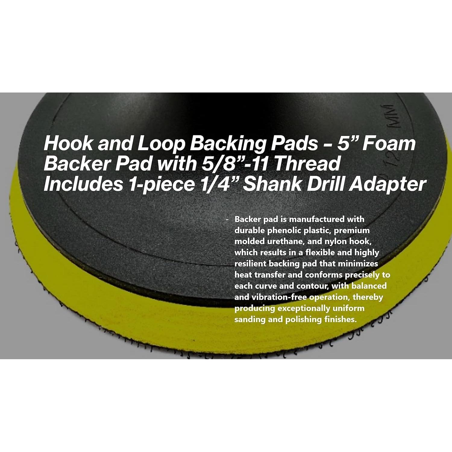 Almohadilla de Respaldo 5" Pro-Graad con Adaptador de Taladro