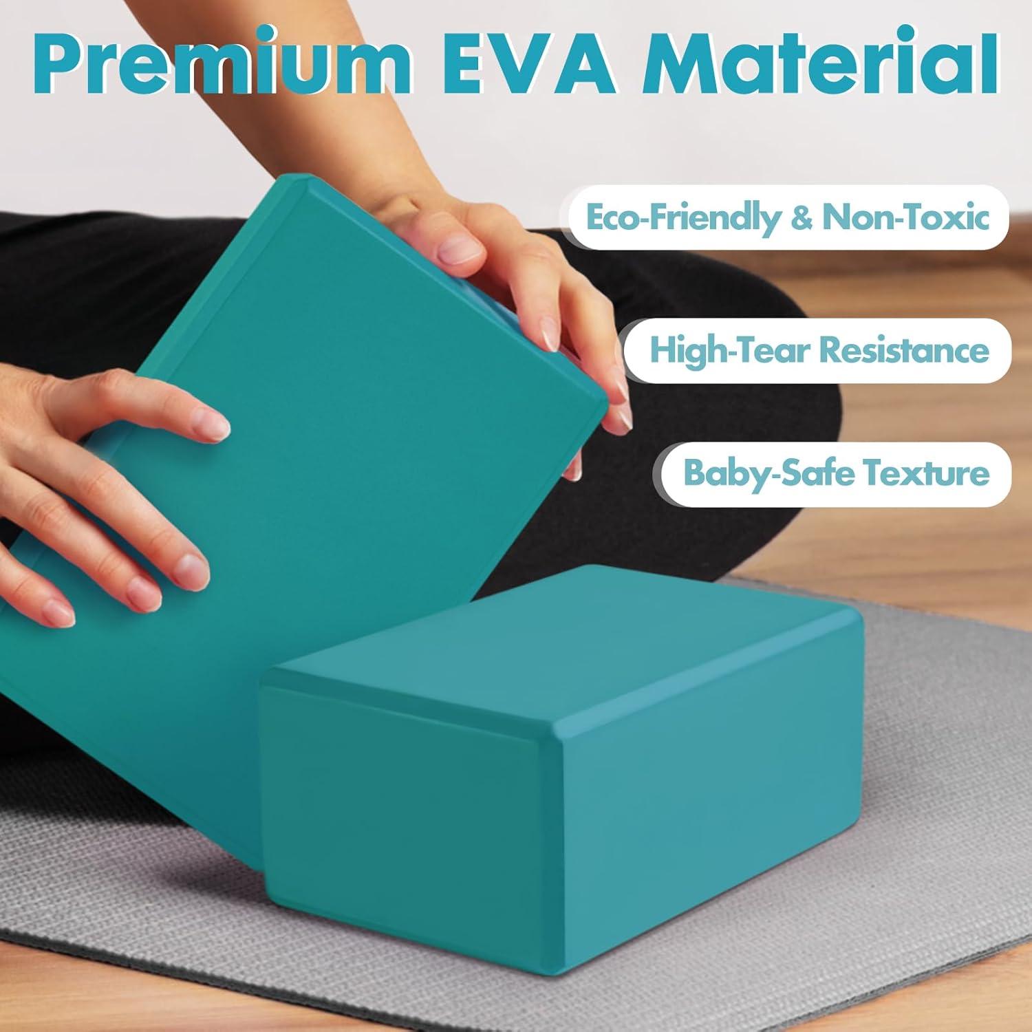 Bloque de Yoga Sozilifty EVA Antideslizante 23x15x10 cm Verde