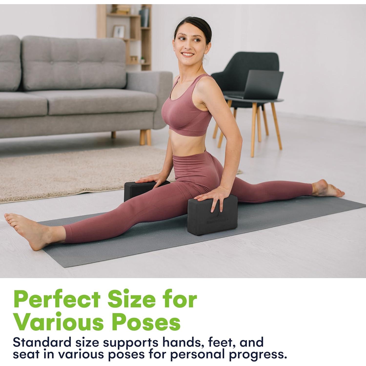 Bloques de Yoga SteadyDoggie - Espuma Alta Densidad - 2 Piezas