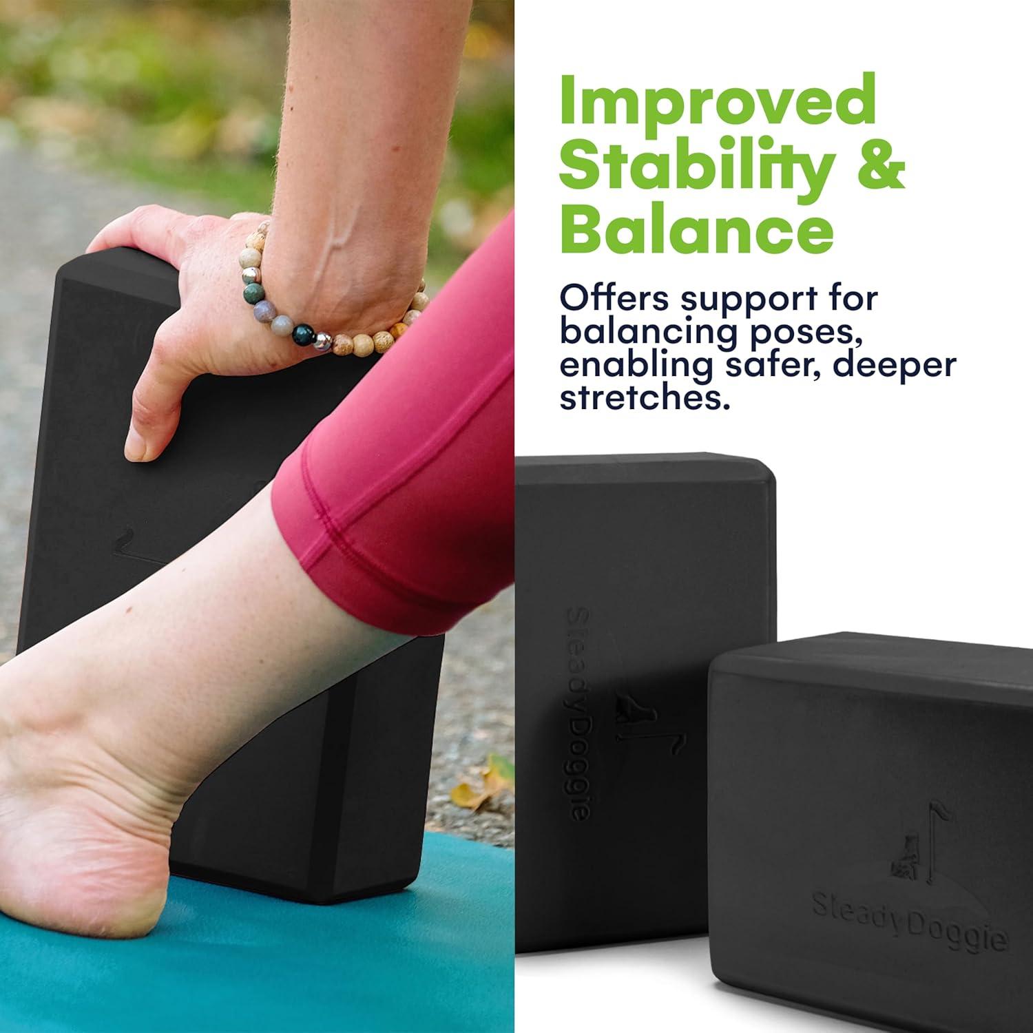 Bloques de Yoga SteadyDoggie - Espuma Alta Densidad - 2 Piezas