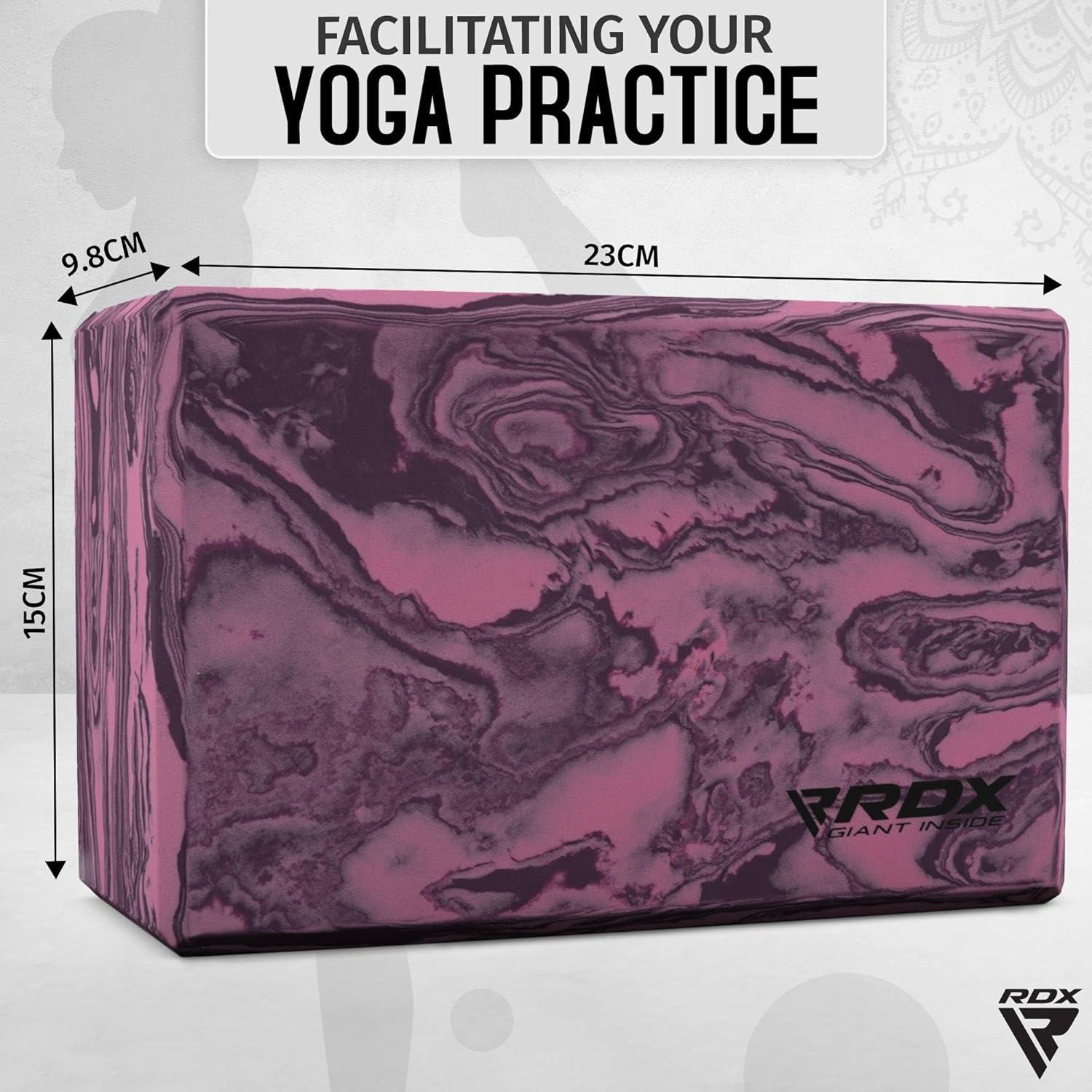 Bloque de Yoga RDX de Espuma EVA Antideslizante 23x15x9.8cm