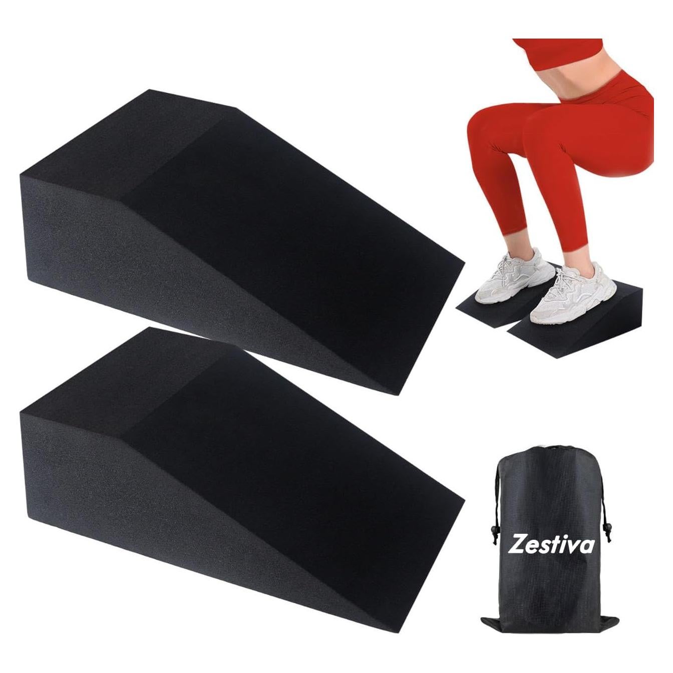 Bloques de Espuma Antideslizantes Zestiva para Yoga y Sentadillas