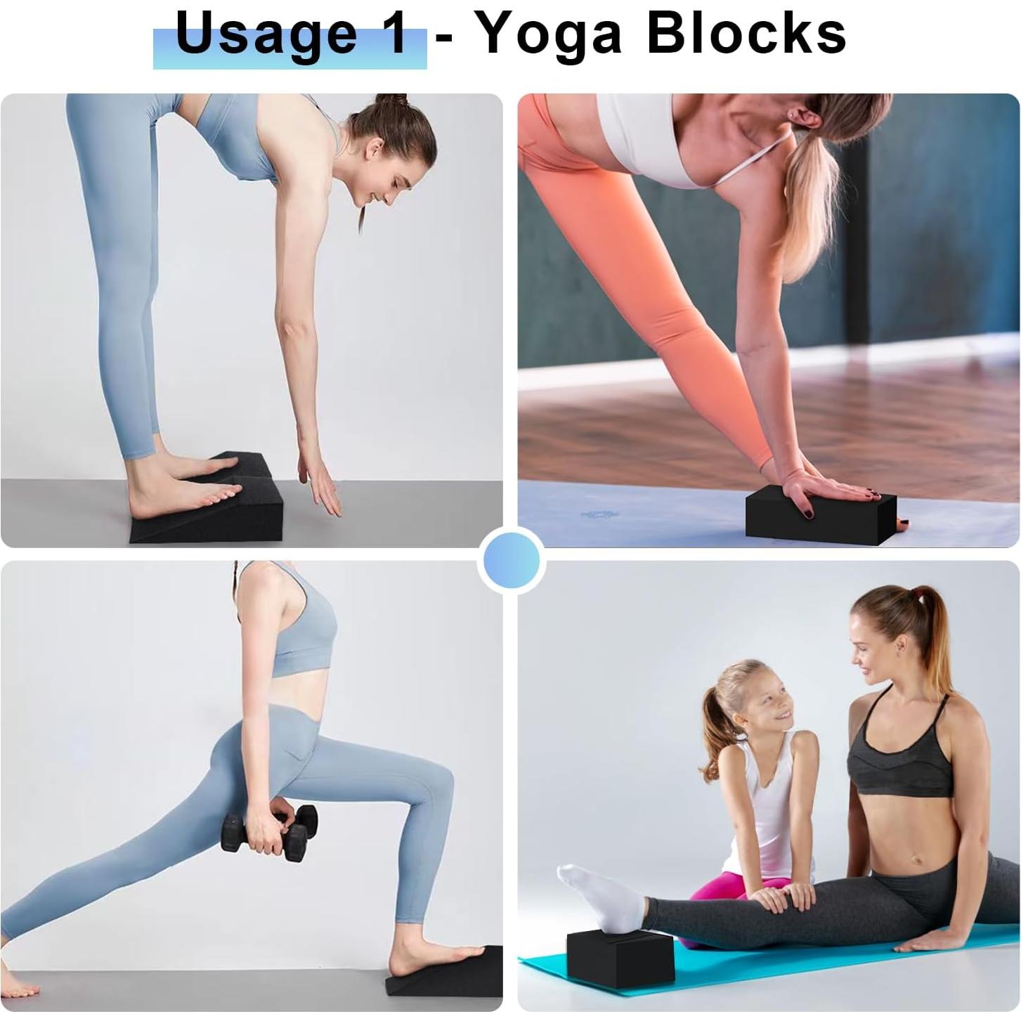 Bloques de Espuma Antideslizantes Zestiva para Yoga y Sentadillas