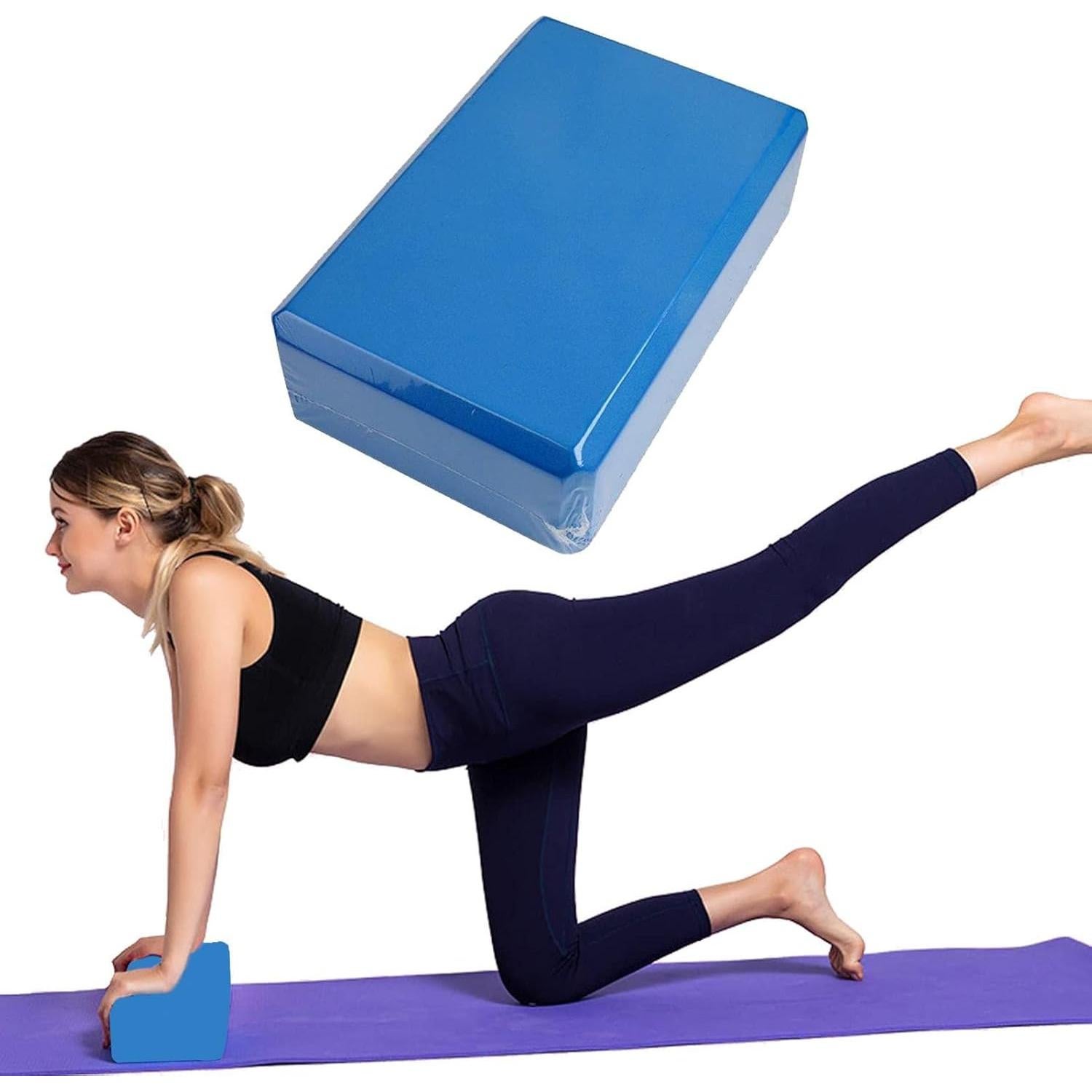 Bloques de Yoga RIPTEADRY 2 Pack Espuma EVA Antideslizantes 23x15x7.5cm