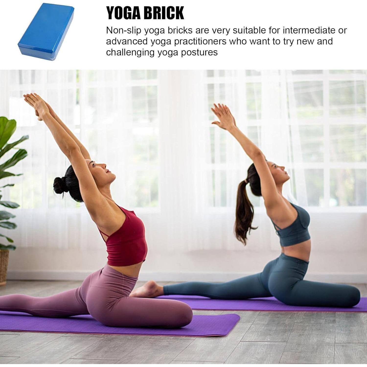 Bloques de Yoga RIPTEADRY 2 Pack Espuma EVA Antideslizantes 23x15x7.5cm