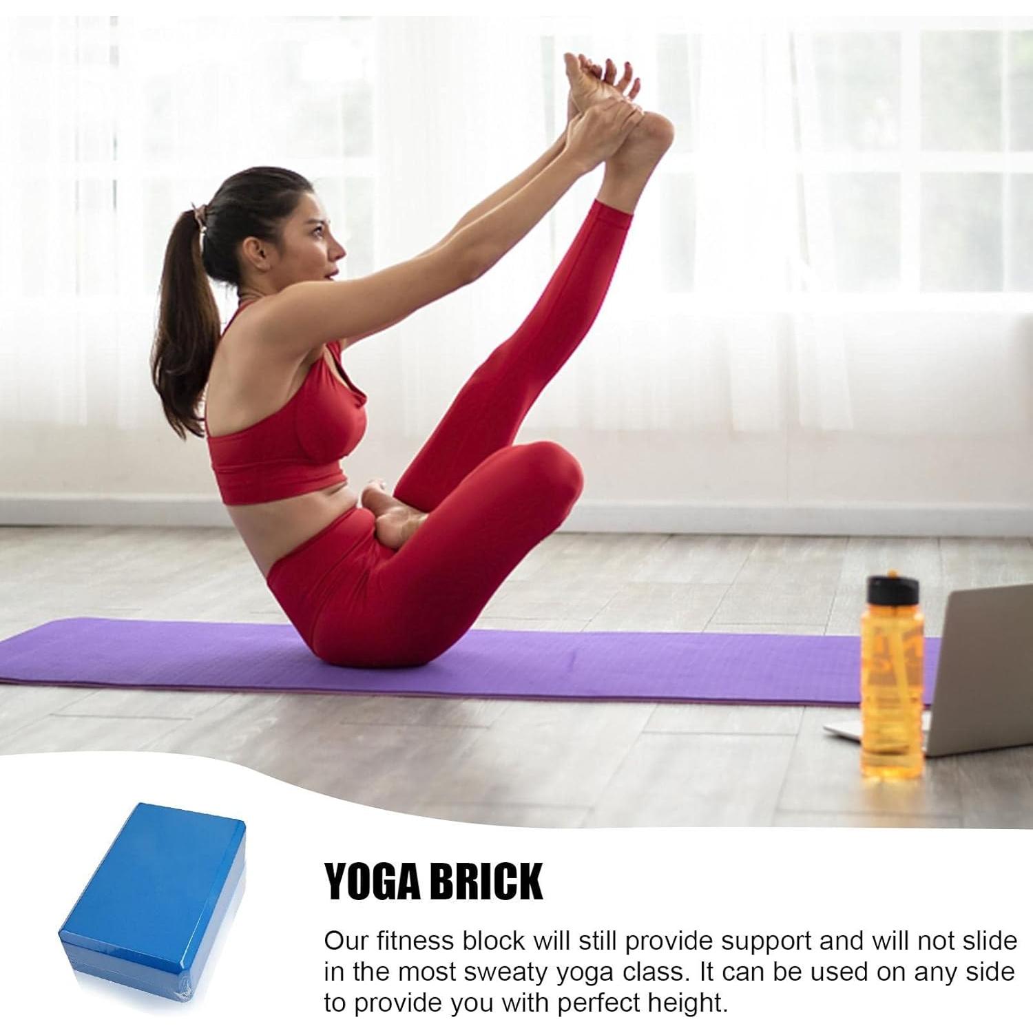 Bloques de Yoga RIPTEADRY 2 Pack Espuma EVA Antideslizantes 23x15x7.5cm