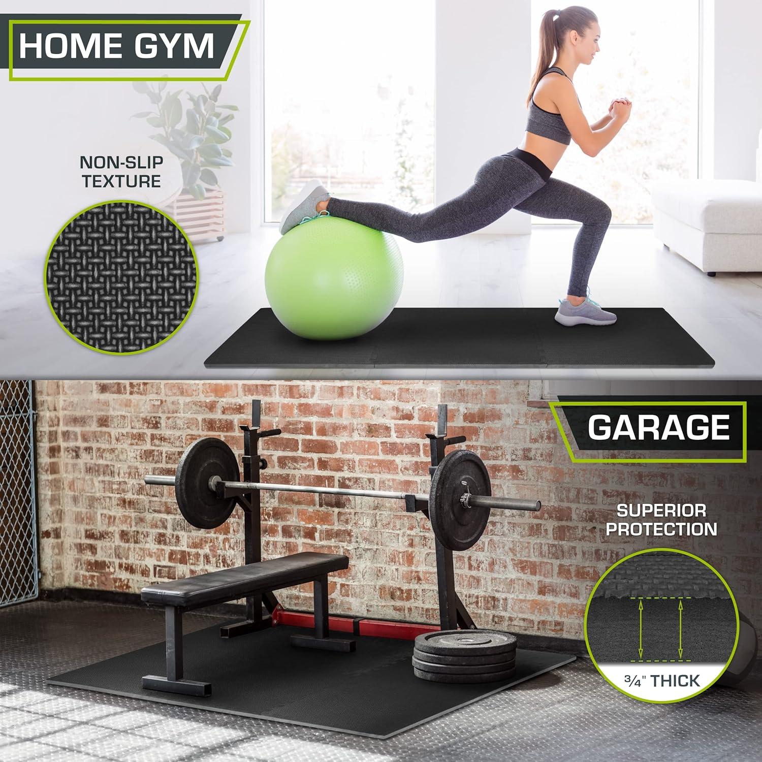 Mat de Ejercicio Puzzle ProsourceFit 1.9cm 6 Azulejos EVA