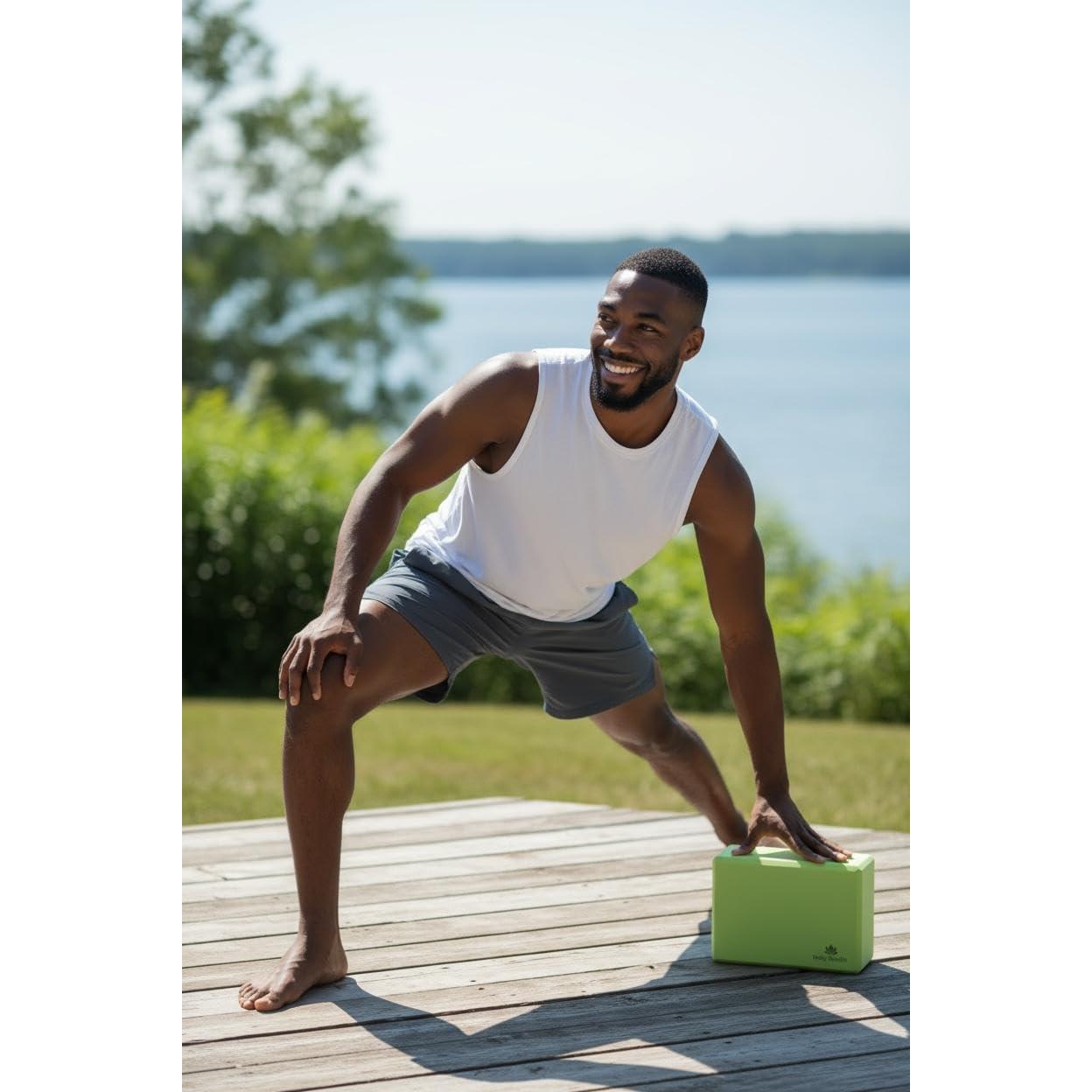 Conjunto de Bloques de Yoga Premium SALUD SAGRADA - 2 Piezas Antideslizantes