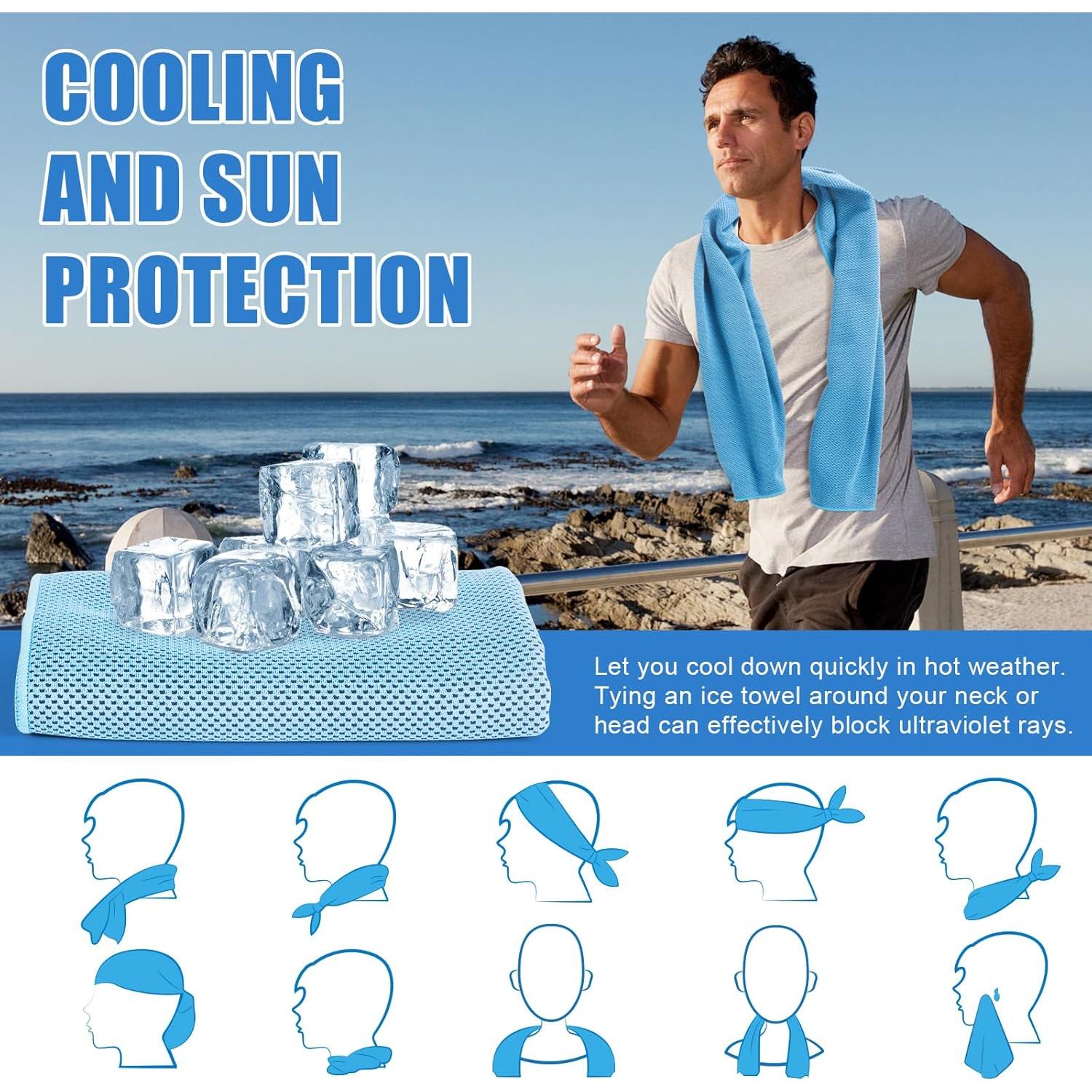 Paquete de 4 Toallas de Enfriamiento NUOYEE 101.6x30.5cm