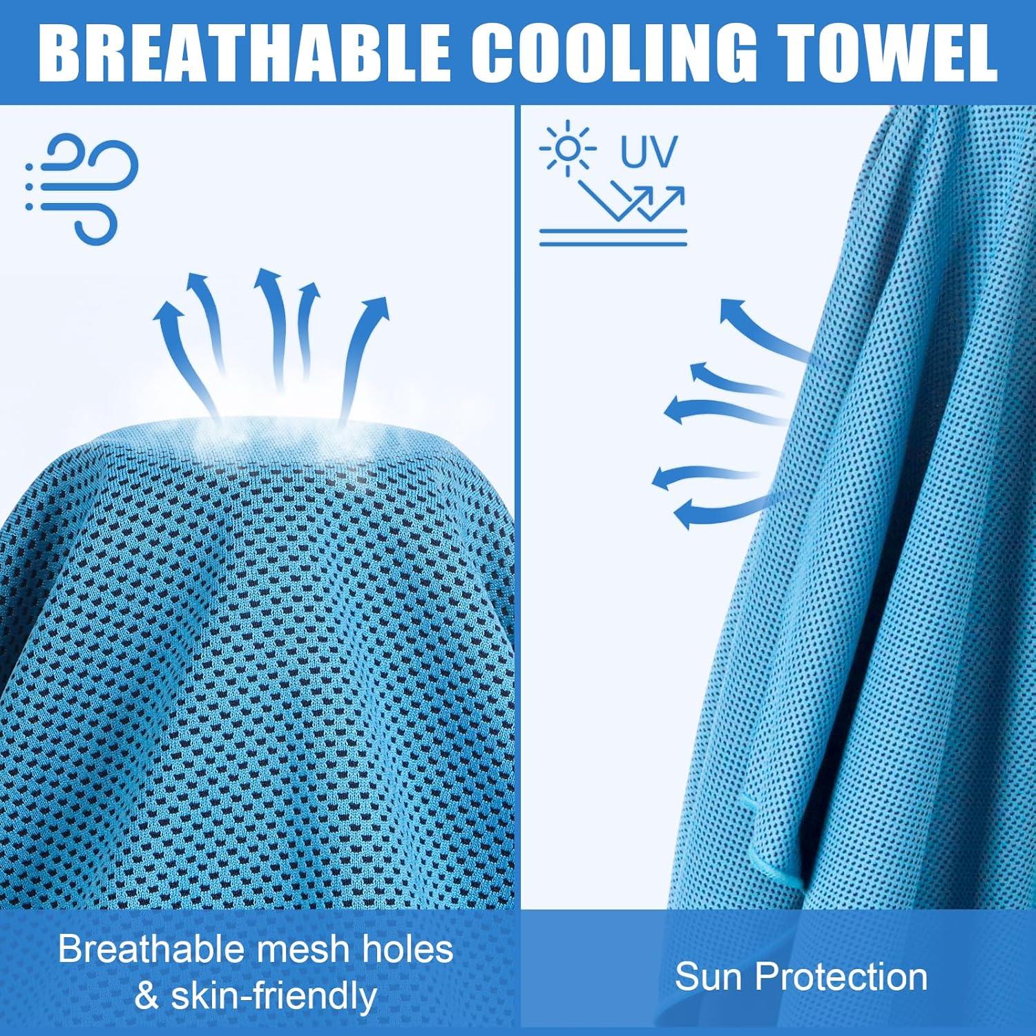 Paquete de 4 Toallas de Enfriamiento NUOYEE 101.6x30.5cm