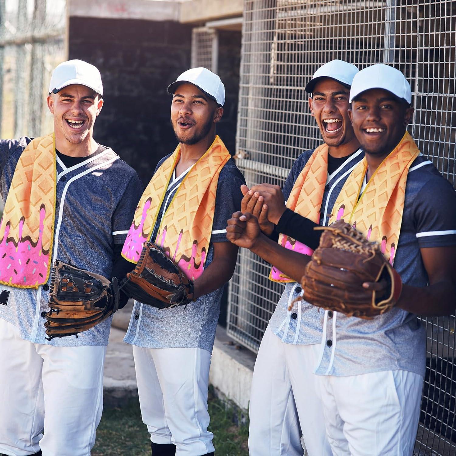 Juego de 12 Toallas de Enfriamiento Peryiter Microfibra Rosa 101.6x30.5cm