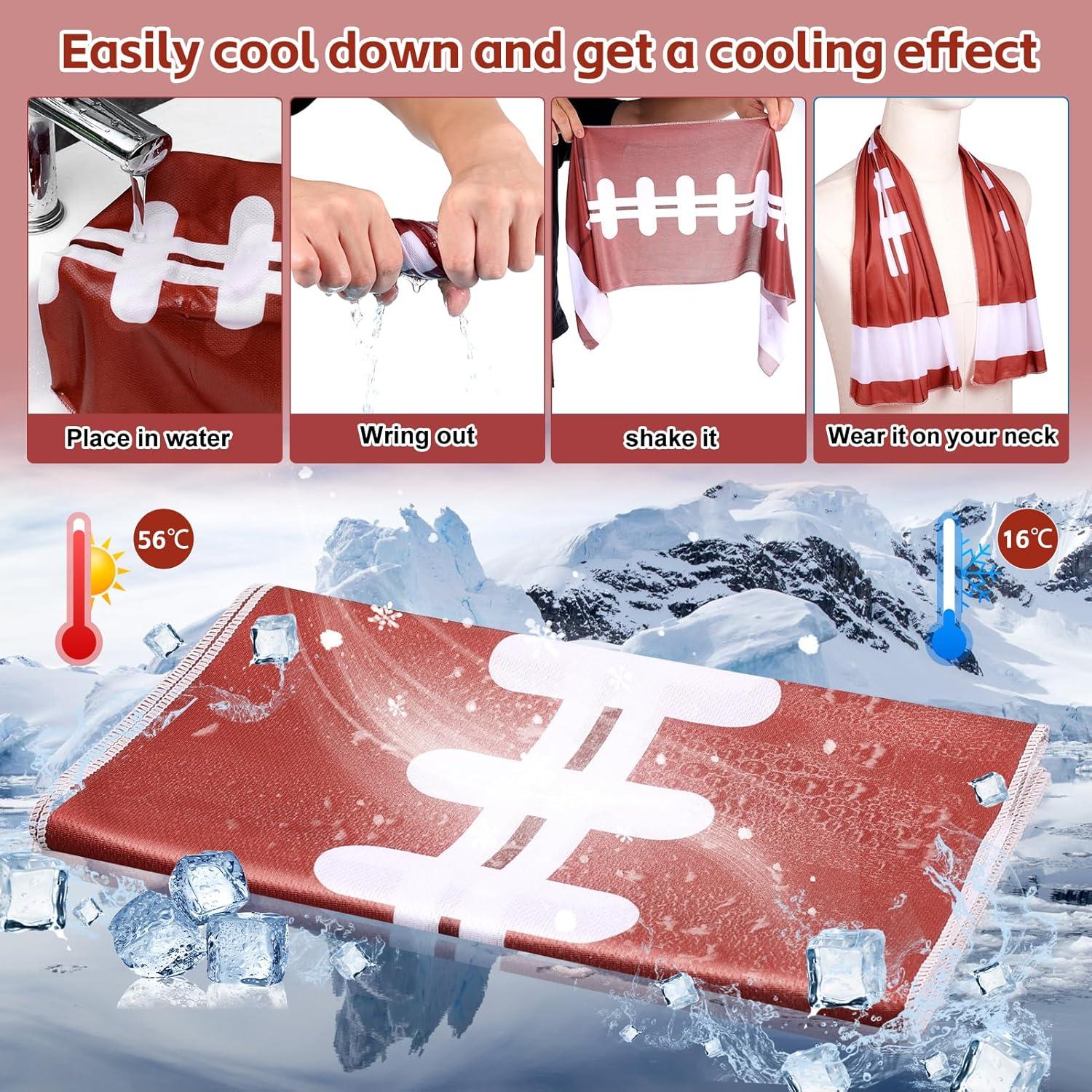 Paquete de 6 Toallas de Enfriamiento STORRVOL 99x30cm Fútbol