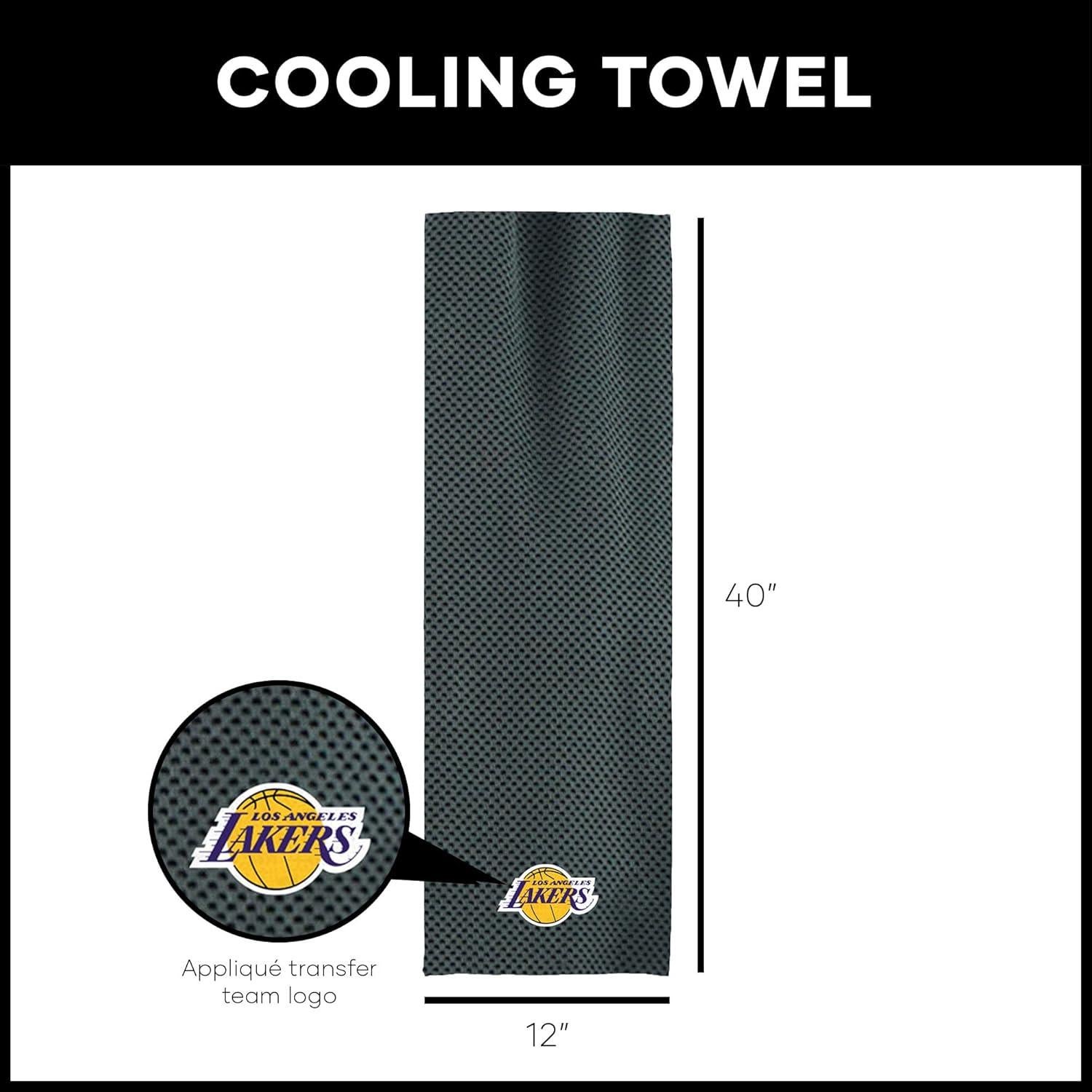 Toalla de Enfriamiento Northwest NBA Lakers 30x102 cm Carbón