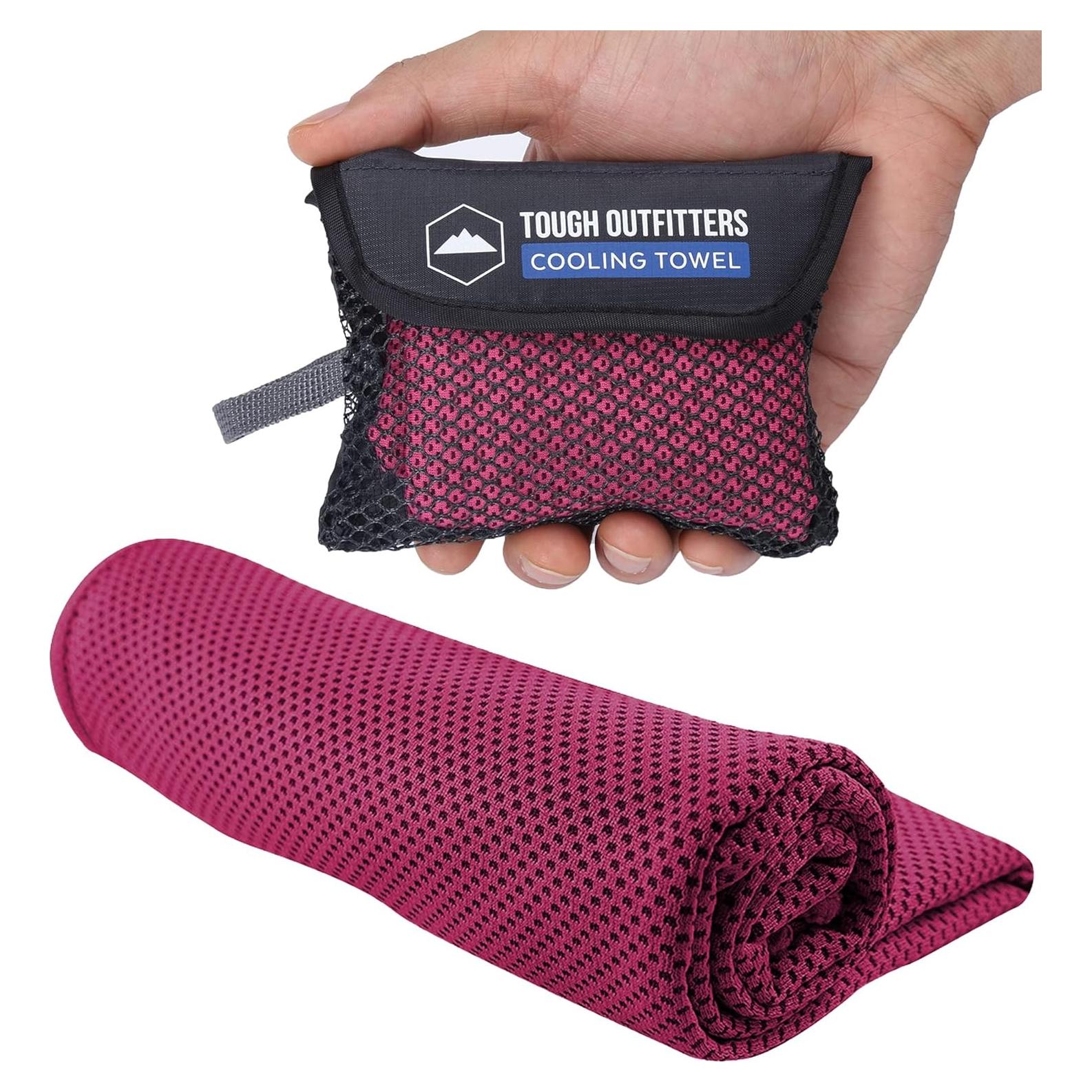 Toalla de Enfriamiento Tough Outdoors - Rosa - 97.79x30.48 cm