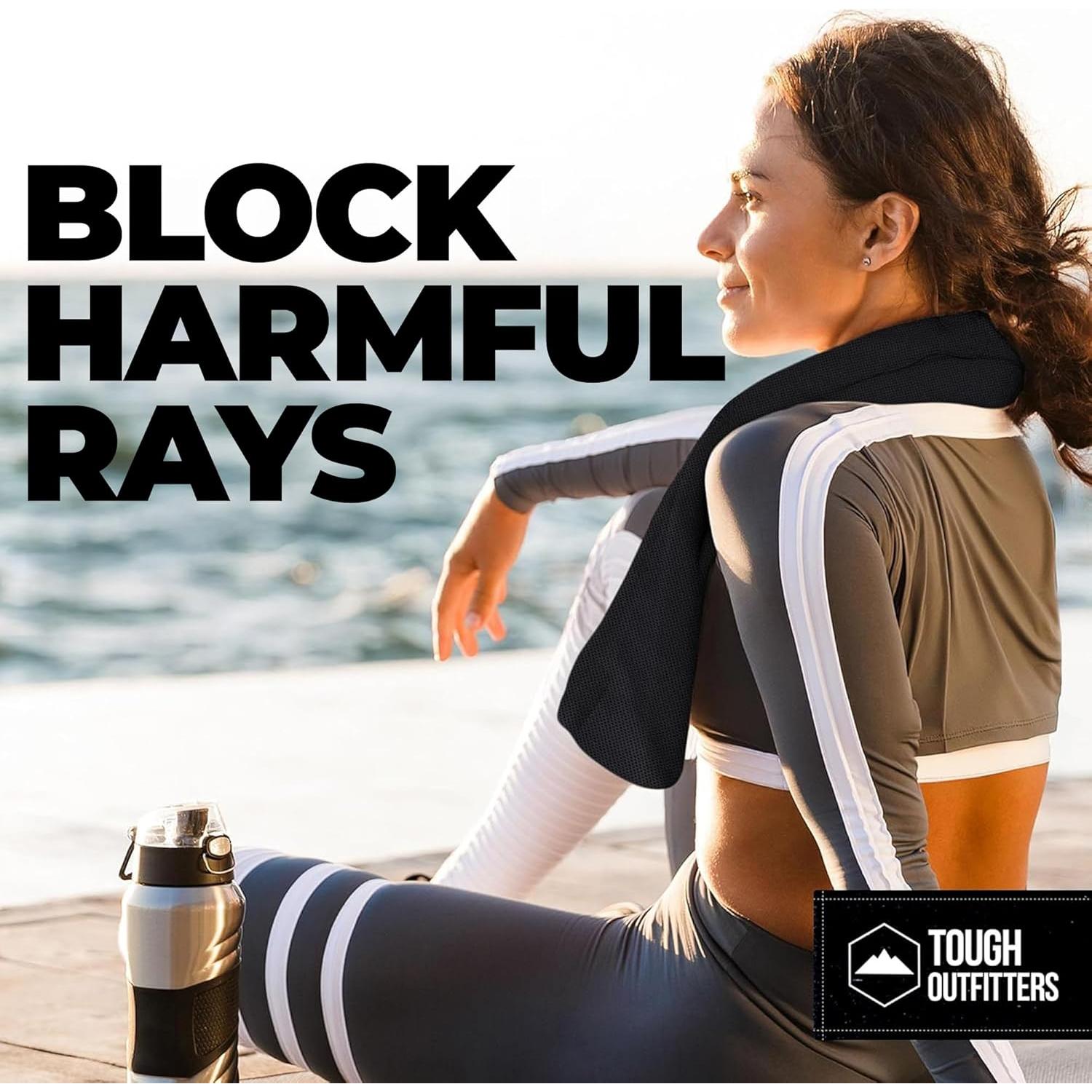 Toalla de Enfriamiento Tough Outdoors - Rosa - 97.79x30.48 cm