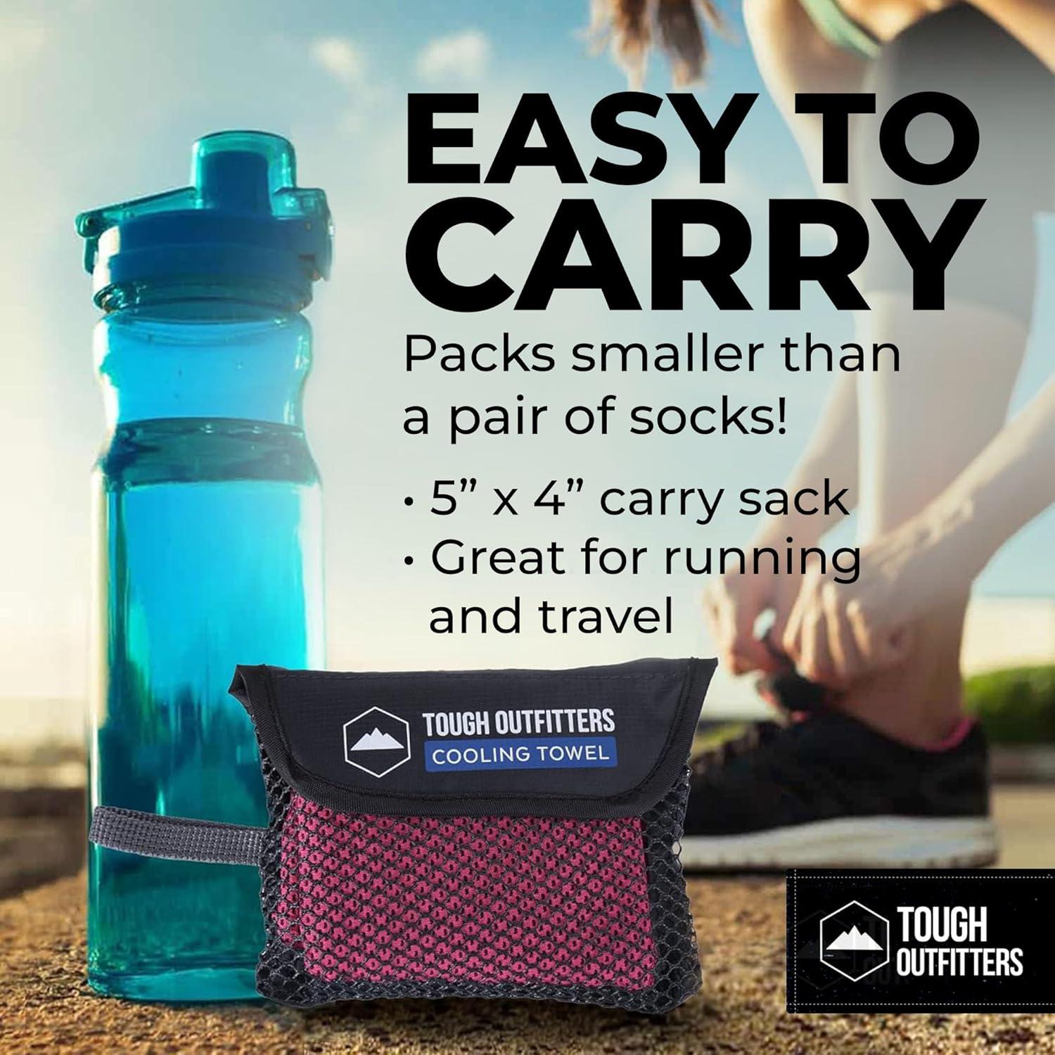 Toalla de Enfriamiento Tough Outdoors - Rosa - 97.79x30.48 cm