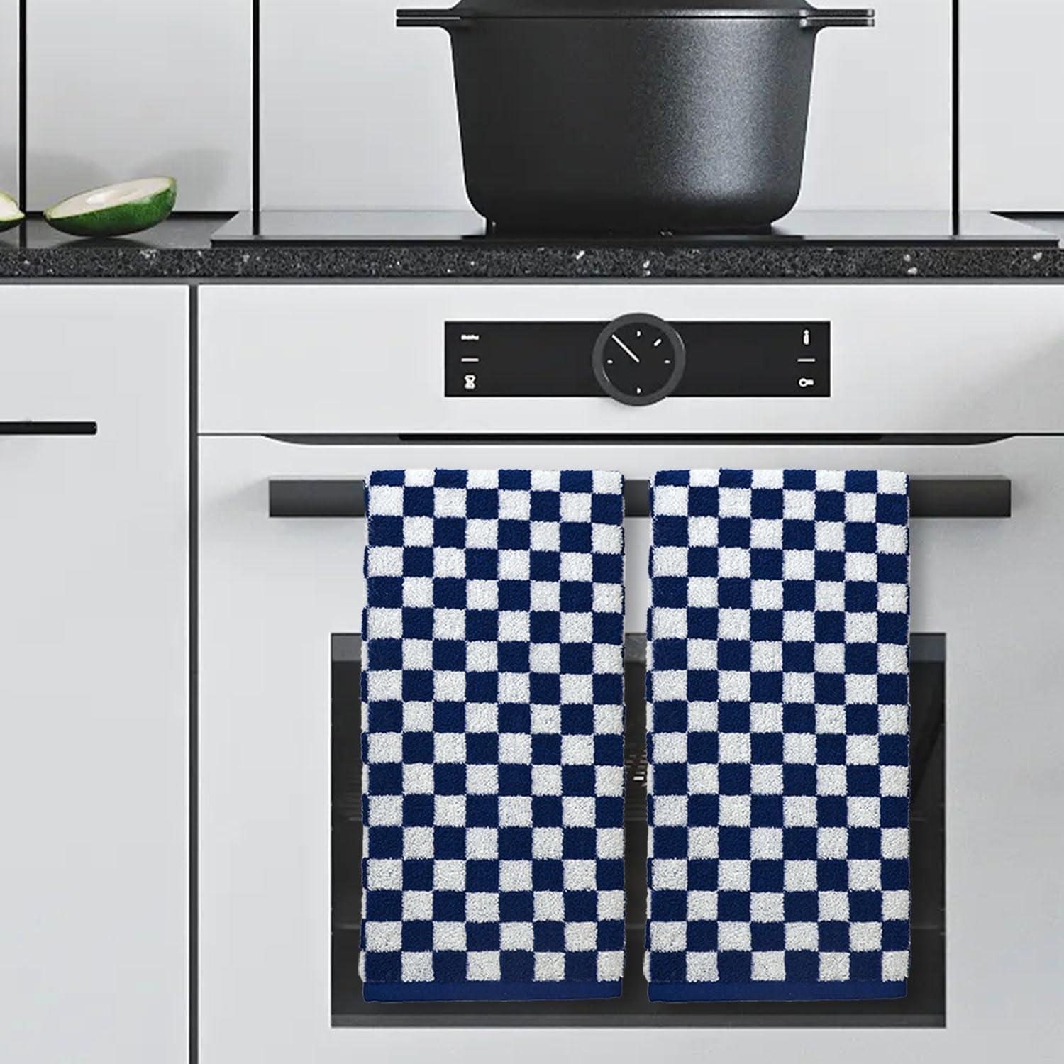 Toallas de Mano Jacquotha 4 Paquete Algodón Azul Marino 33x74 cm